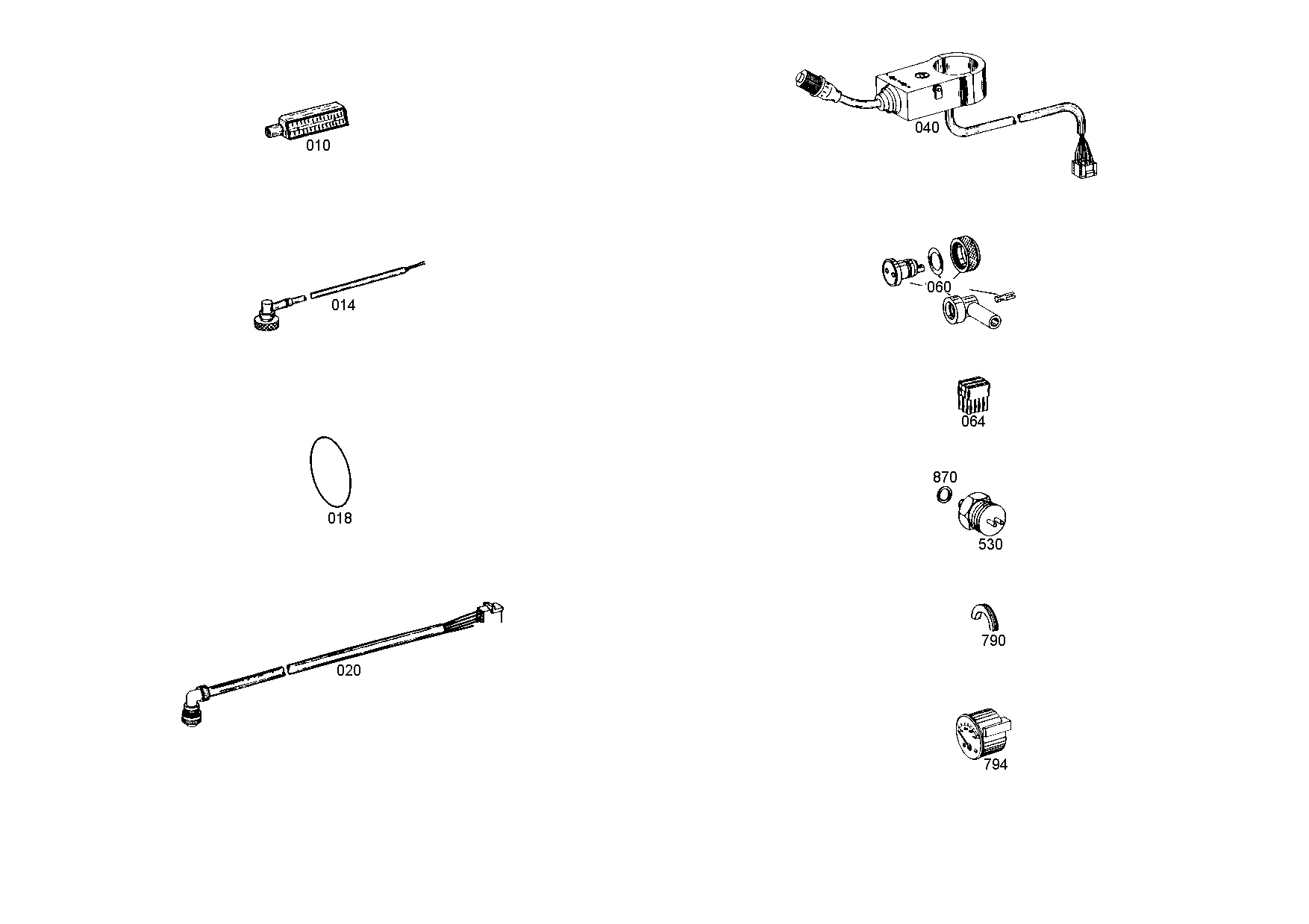 drawing for JOHN DEERE AT259213 - CABLE GENERAL (figure 3)