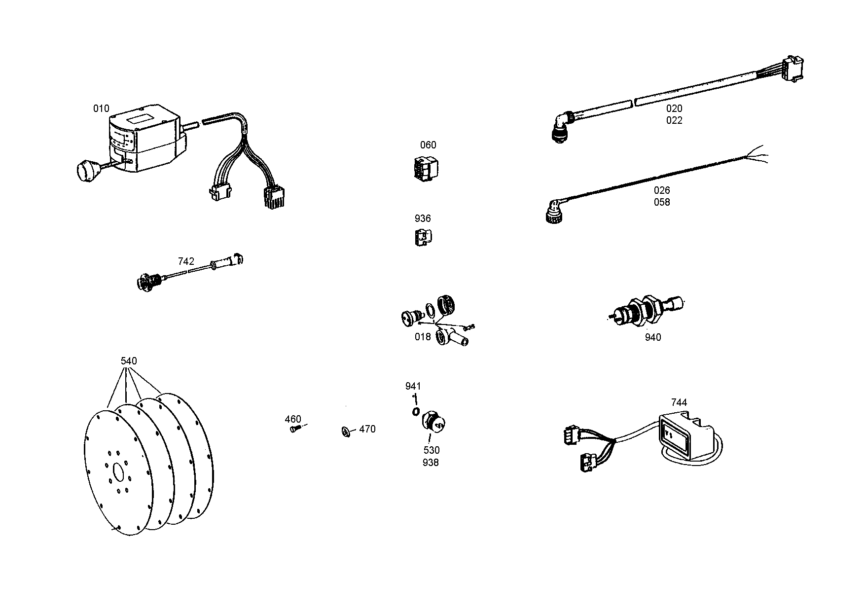 drawing for VOLVO 002805646 - DISPLAY (figure 1)