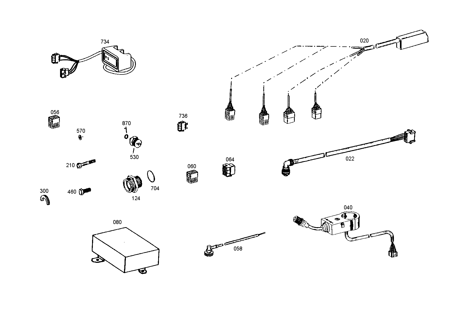 drawing for JOHN DEERE AT259213 - CABLE GENERAL (figure 5)