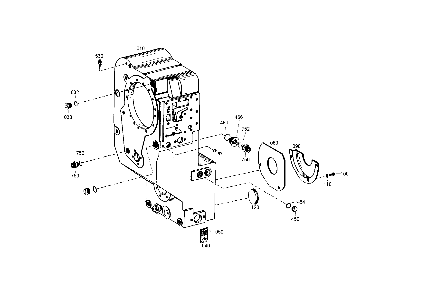 drawing for TEREX EQUIPMENT LIMITED 8109464 - COVER PLATE (figure 4)