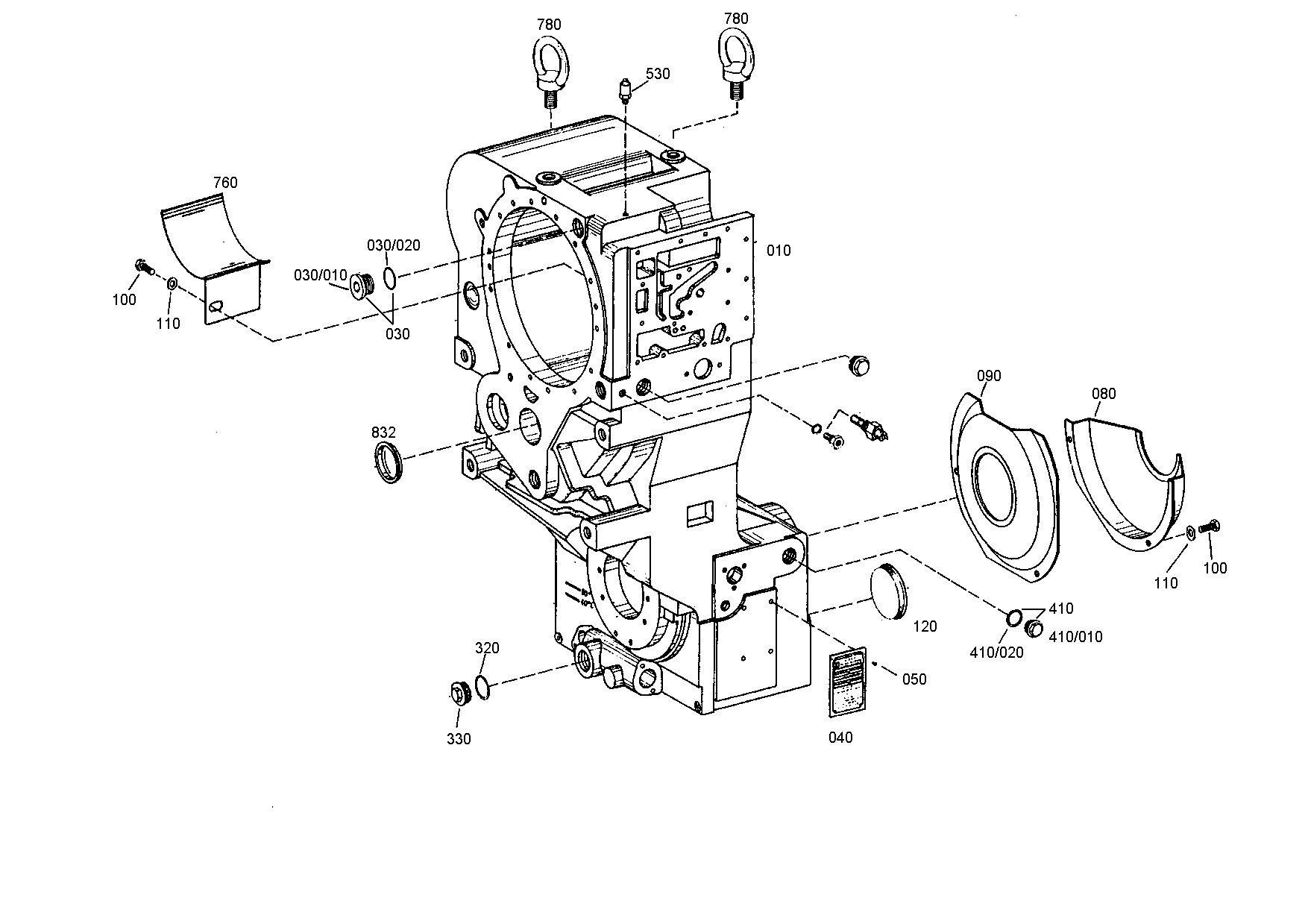 drawing for JOHN DEERE AT330060 - GEARBOX HOUSING (figure 1)