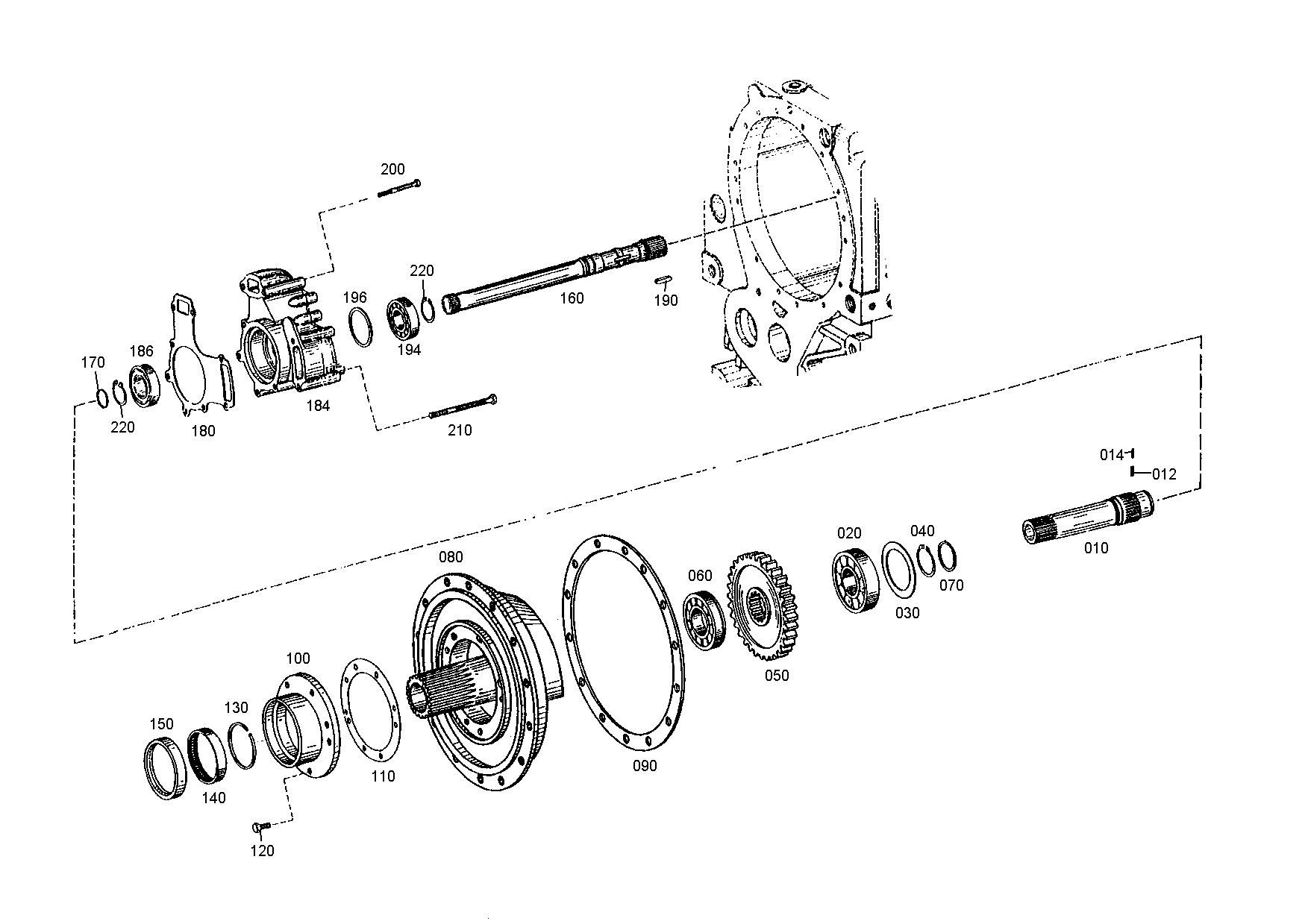 drawing for VOLVO 832028330 - OUTPUT SHAFT (figure 1)