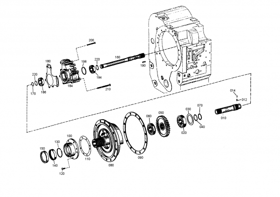 drawing for VOLVO 832028330 - OUTPUT SHAFT (figure 3)