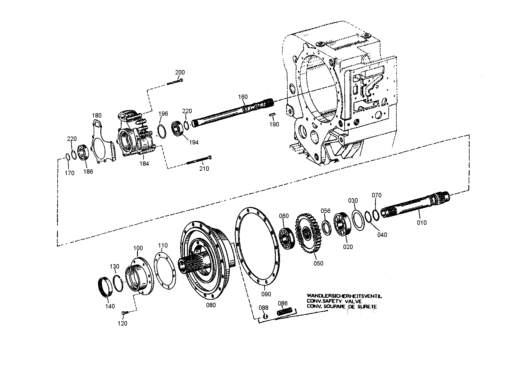 drawing for DOOSAN 252021 - OUTPUT SHAFT (figure 5)