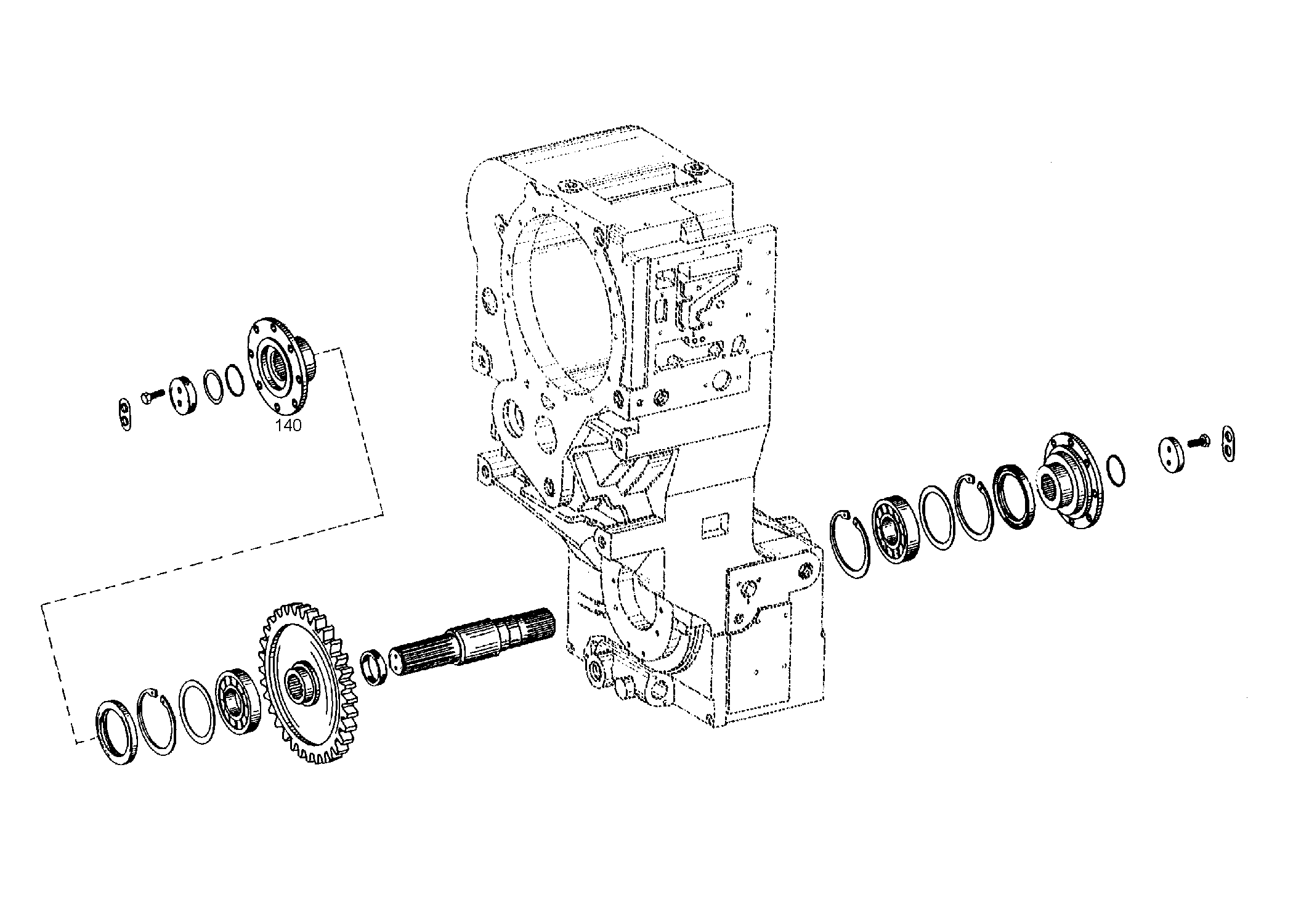 drawing for DOOSAN 052823 - OUTPUT FLANGE (figure 1)