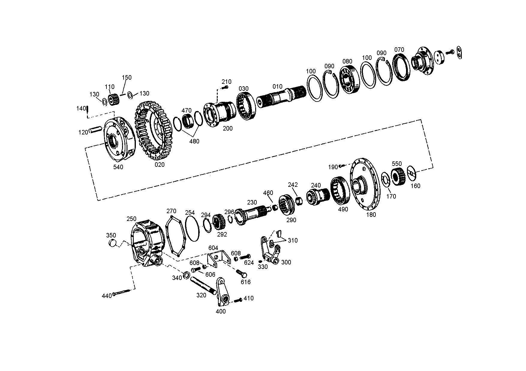 drawing for DOOSAN 152128 - QUILL SHAFT (figure 2)