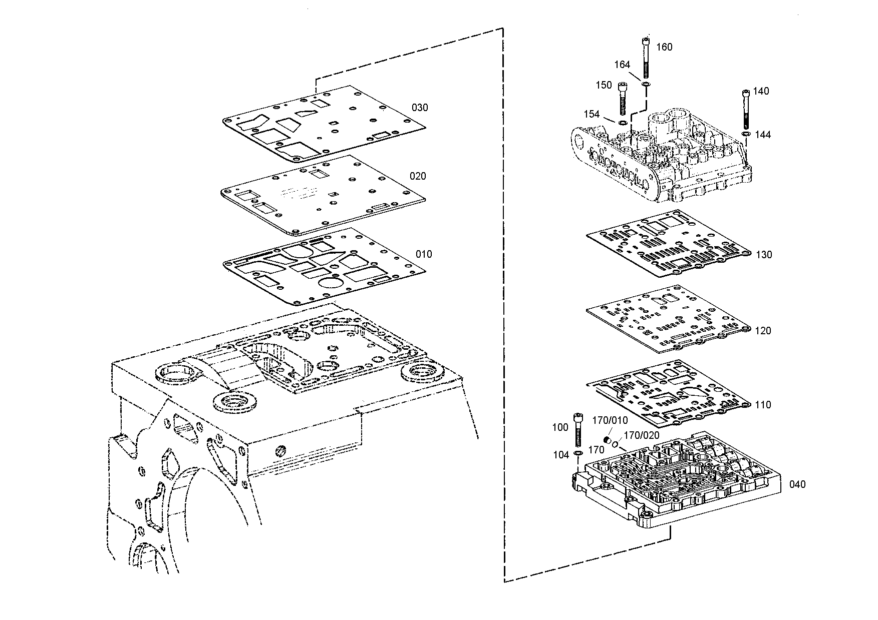 drawing for CASE CORPORATION 76034059 - GASKET (figure 3)