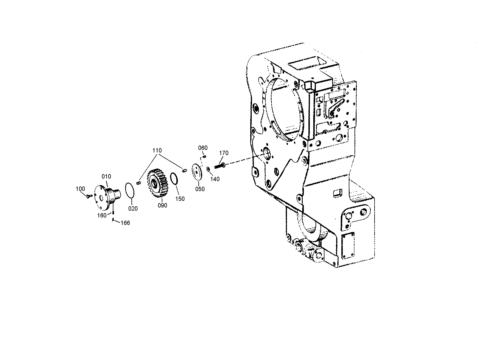 drawing for DOOSAN 152116 - AXLE (figure 2)