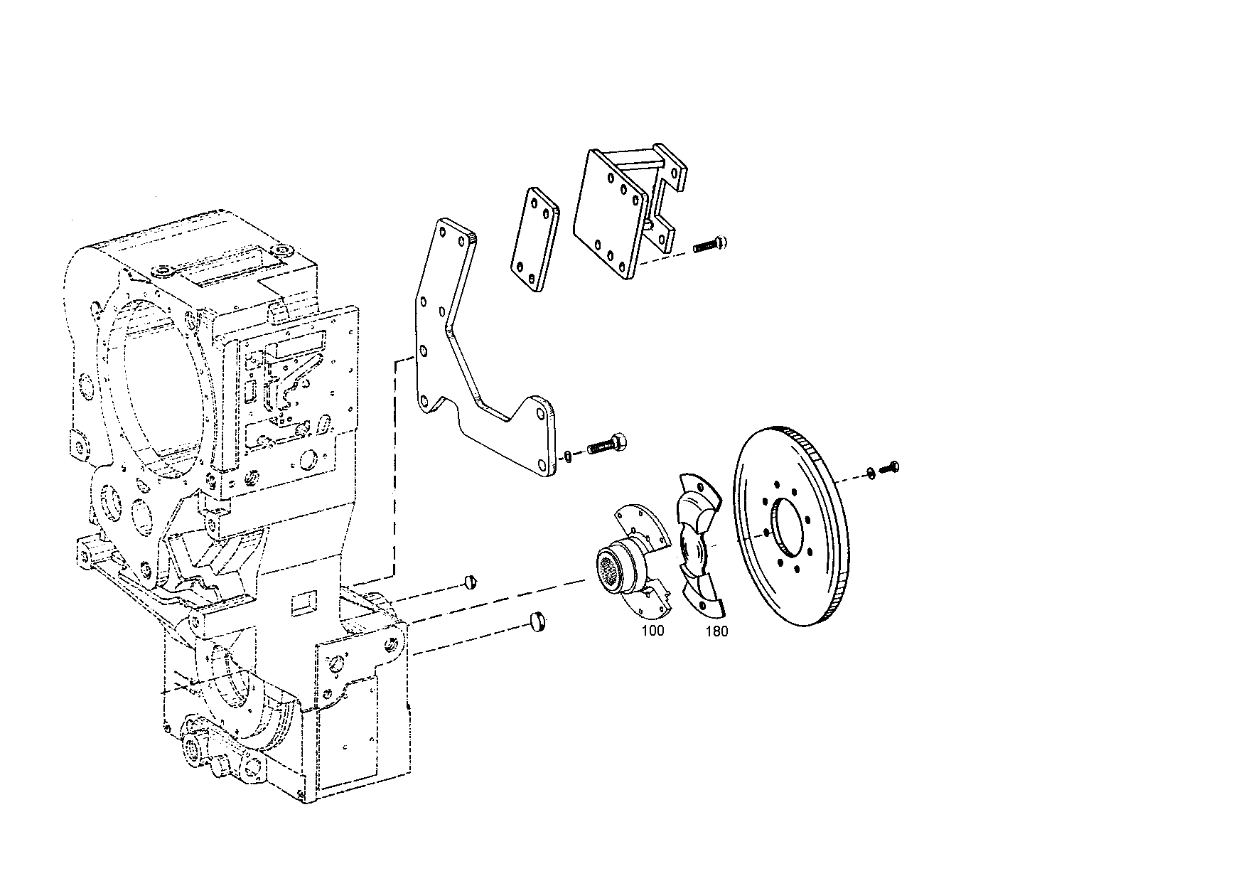 drawing for JOHN DEERE T116993 - FLANGE (figure 1)