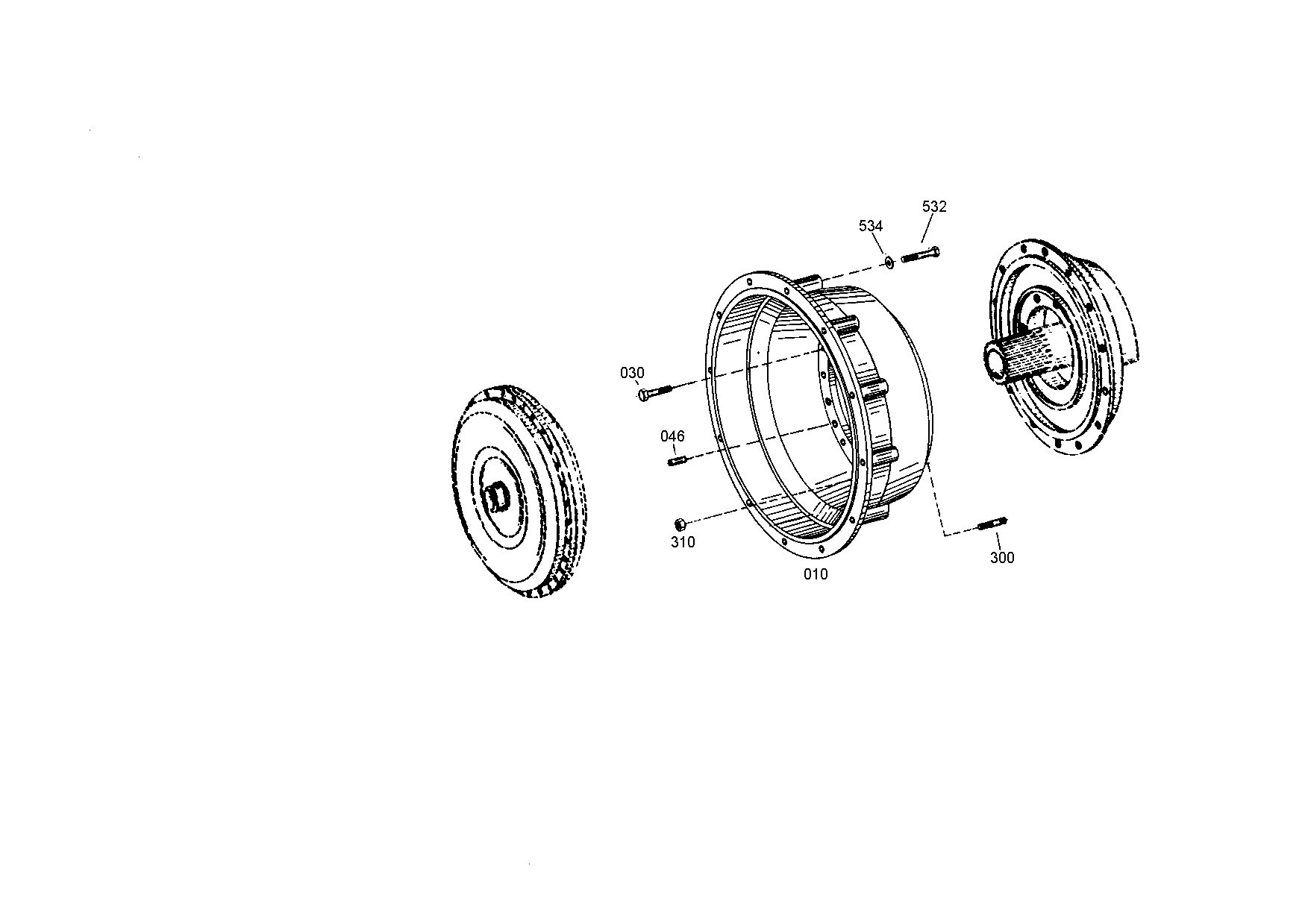 drawing for DAF 109825 - HEXAGON SCREW (figure 1)