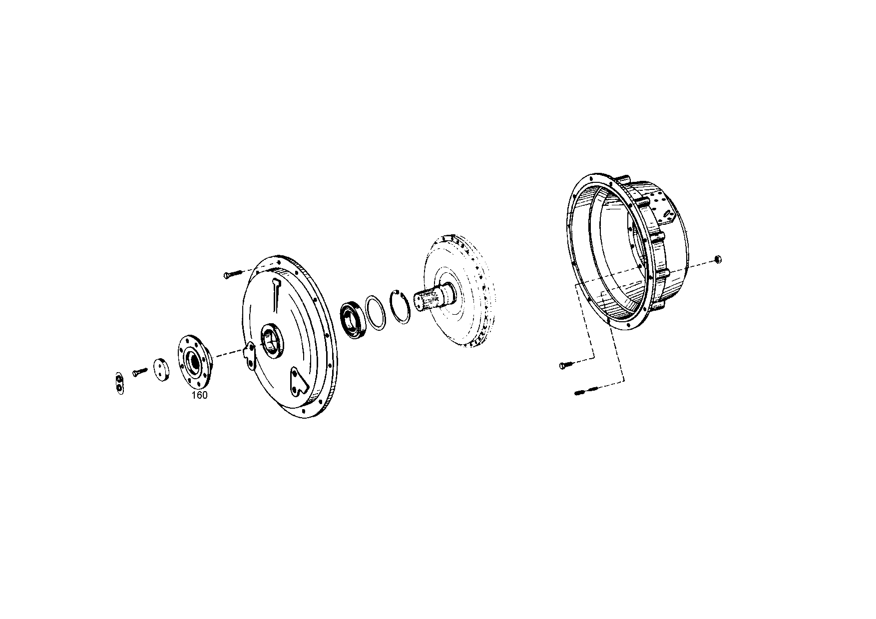 drawing for GROVE 01684736 - INPUT FLANGE (figure 1)