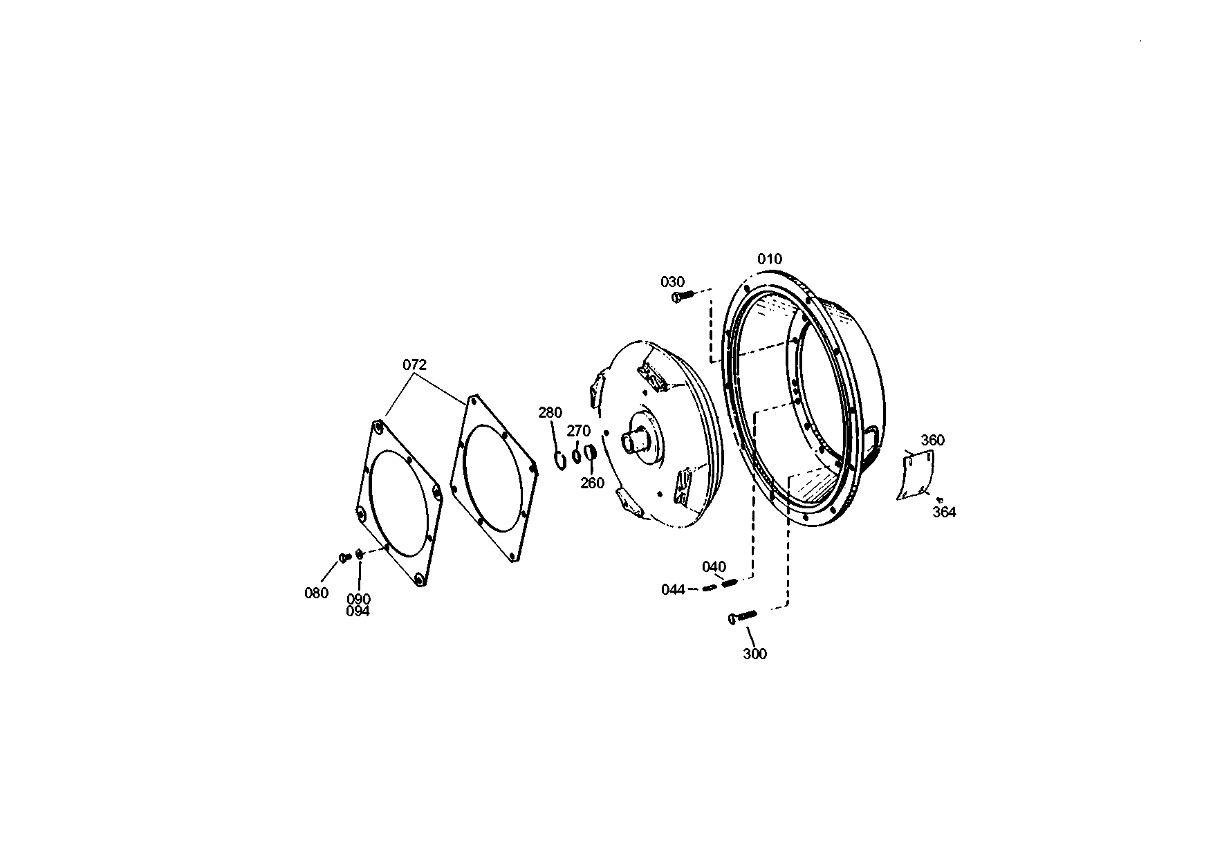 drawing for JCB 550/43719 - THRUST WASHER (figure 1)