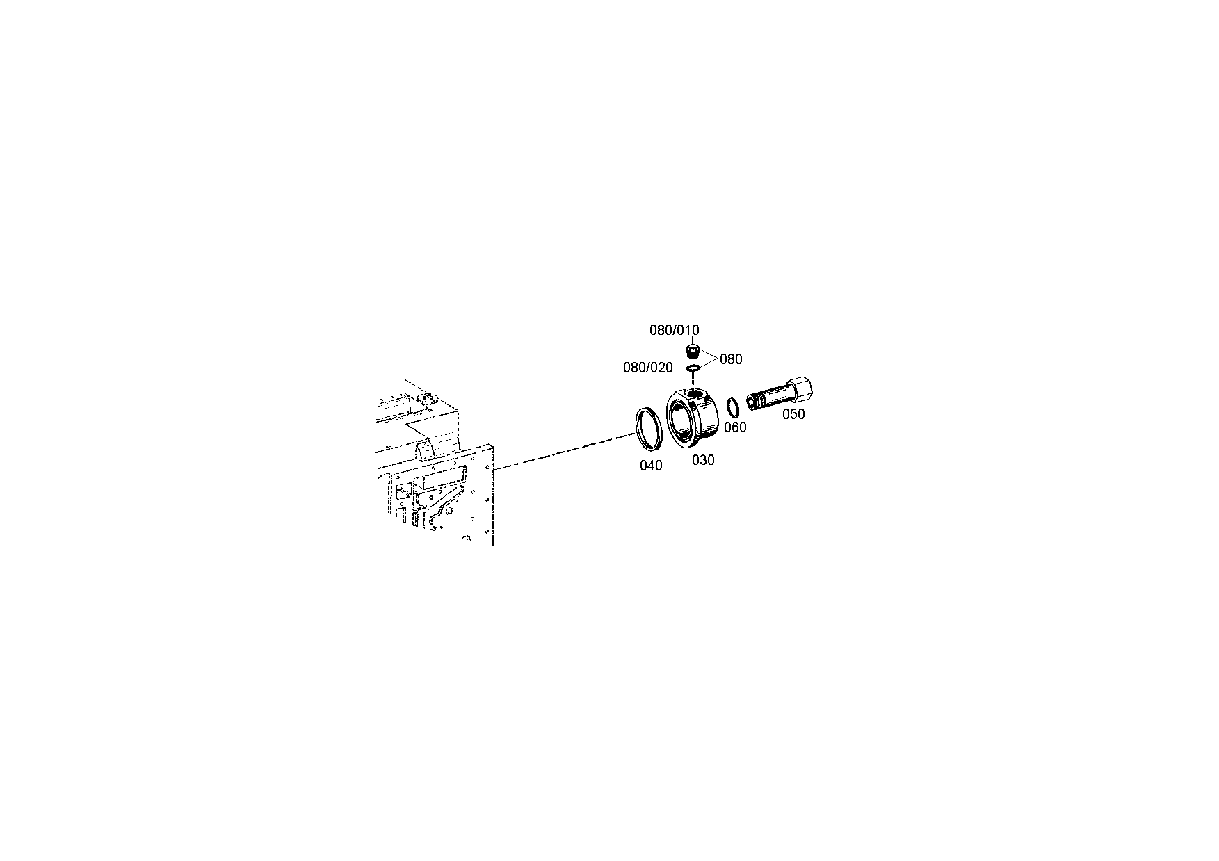 drawing for DOOSAN MX252255 - END COVER (figure 1)