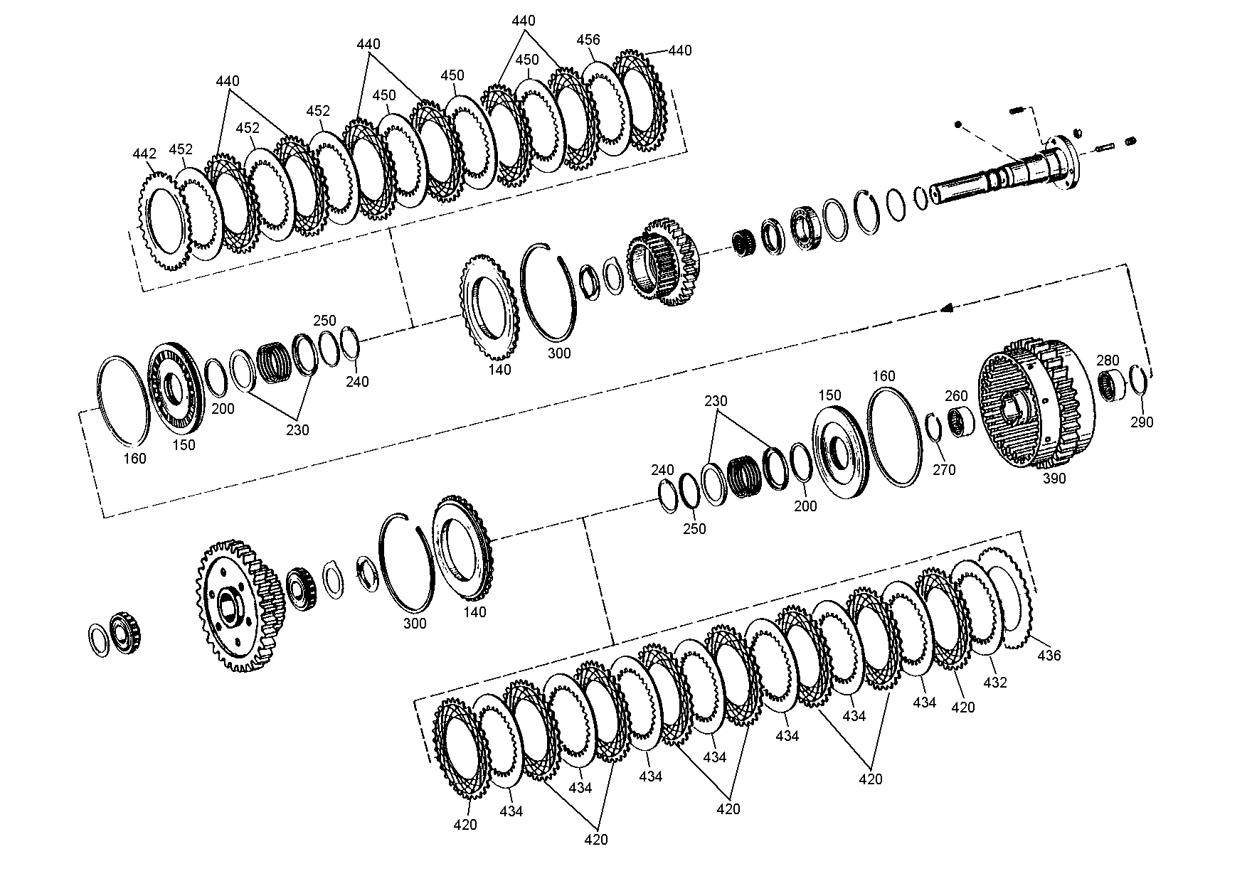 drawing for DOOSAN 152067 - INNER CLUTCH DISC (figure 4)