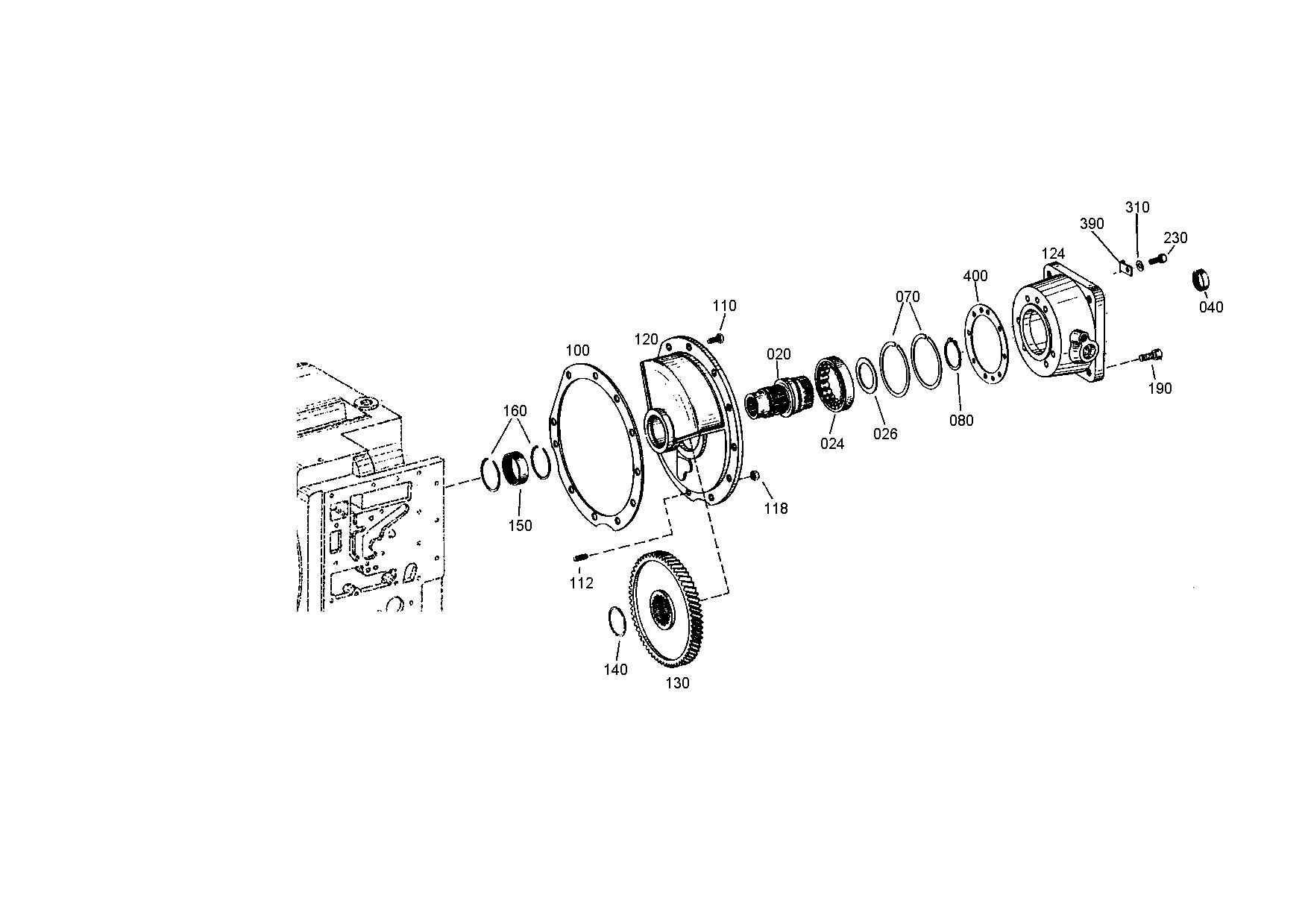 drawing for GROVE 01684072 - P.T.O. HOUSING (figure 2)