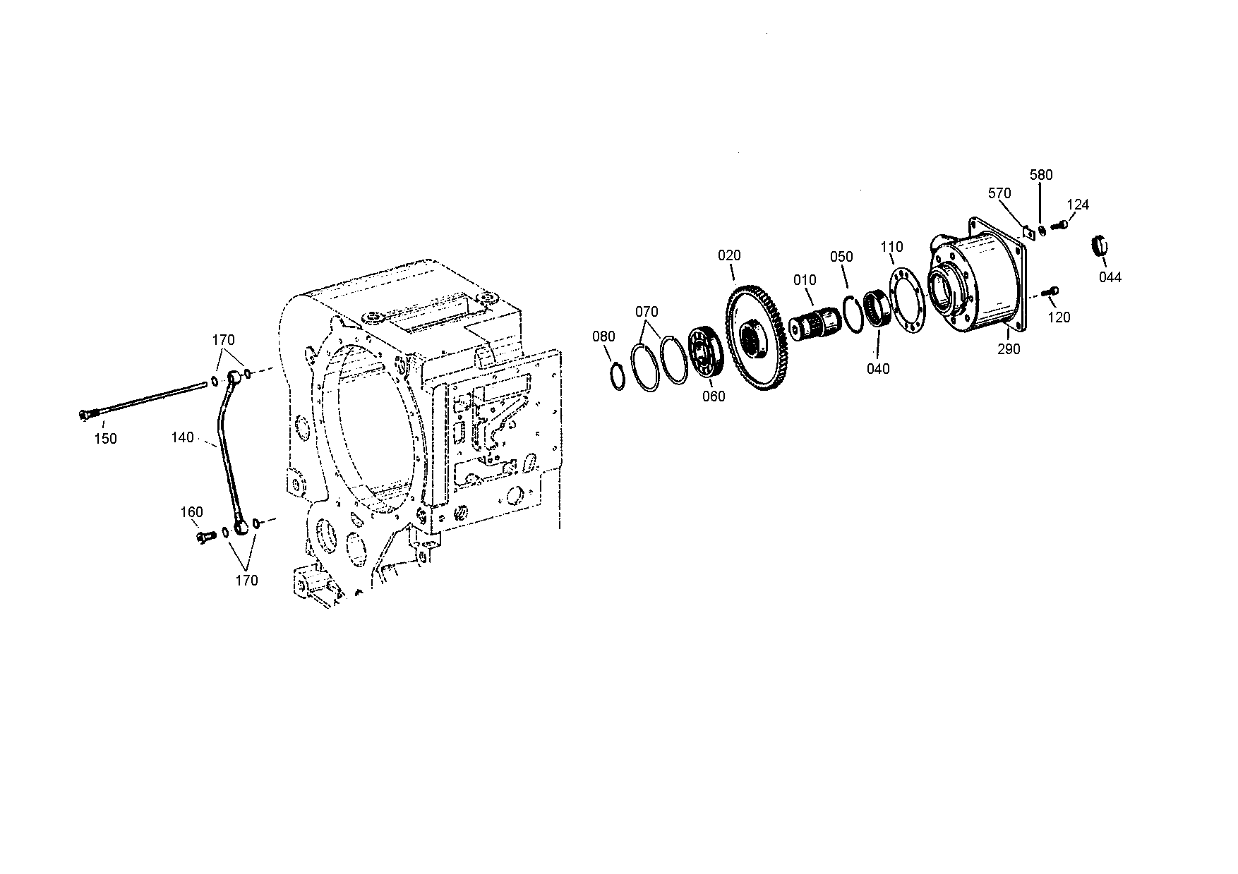 drawing for GROVE 8781215 - OUTPUT SHAFT (figure 1)