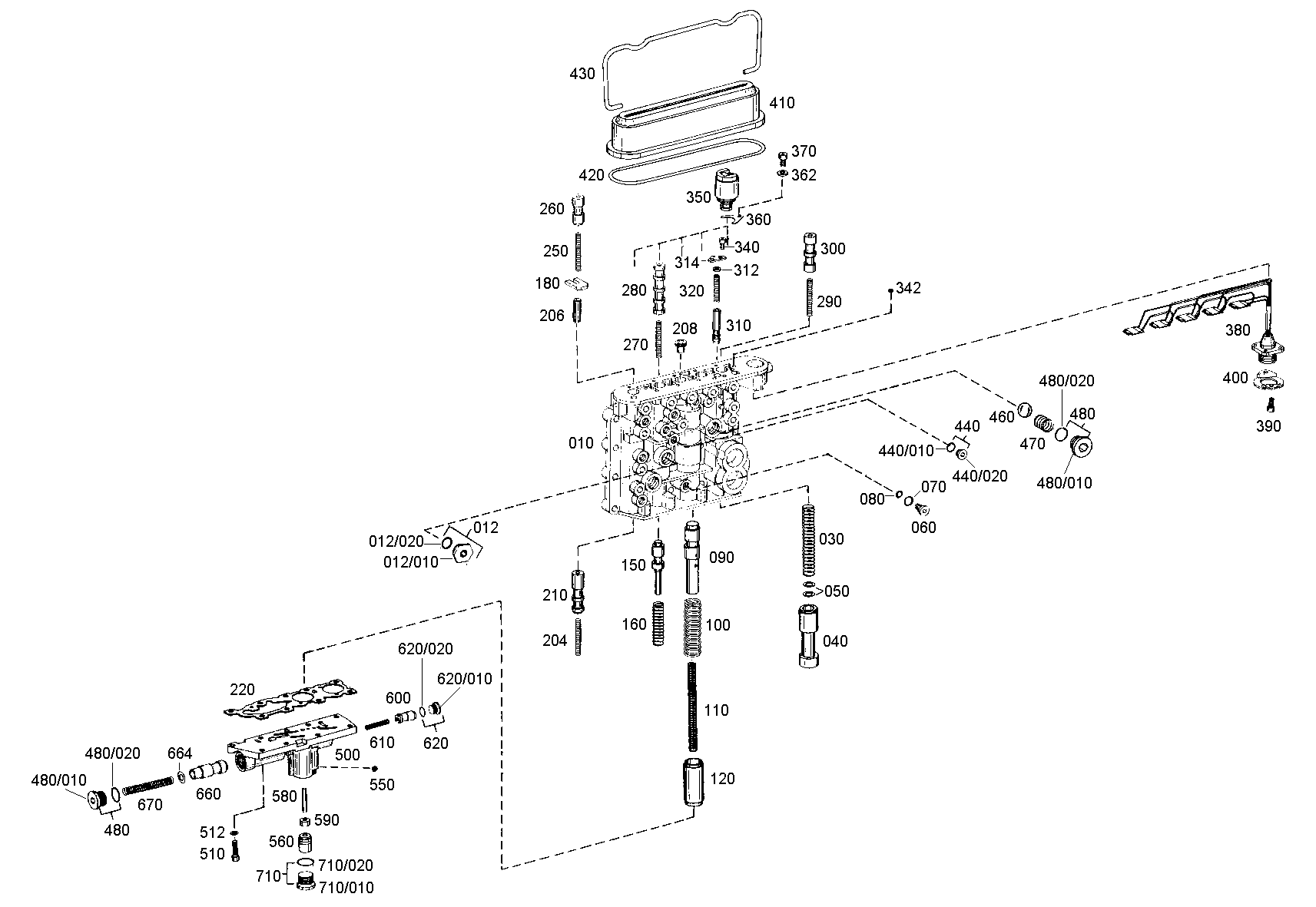 drawing for MOXY TRUCKS AS 252579 - VALVE BLOCK (figure 2)