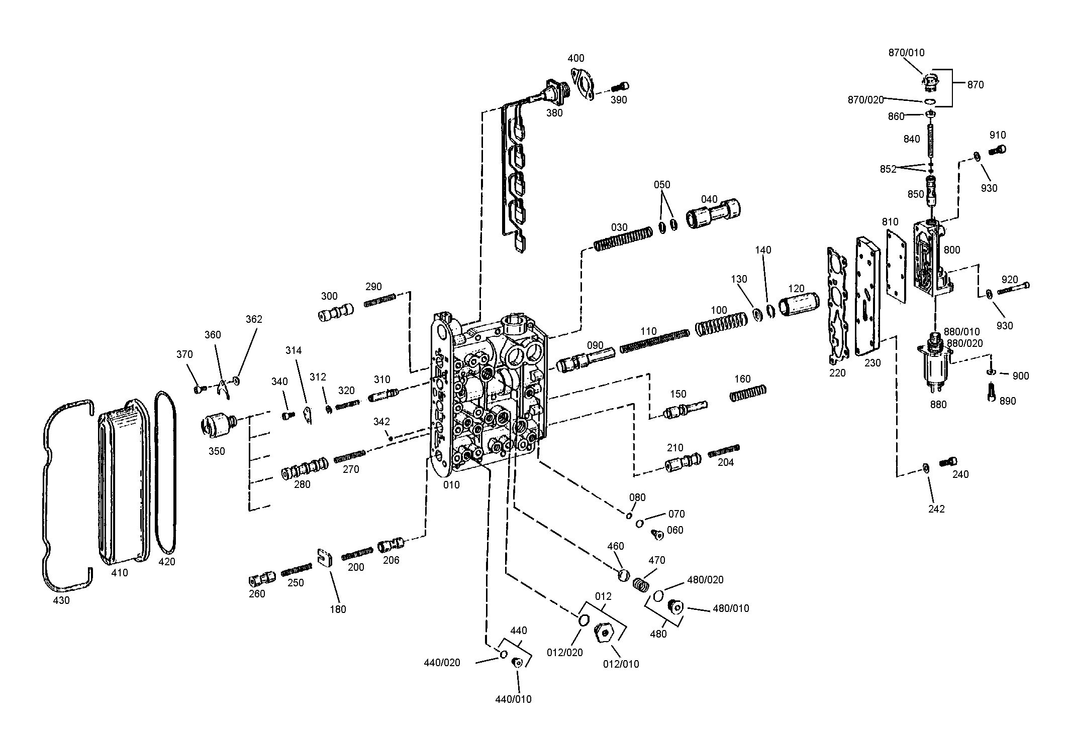 drawing for DOOSAN MX352433 - GEAR SHIFT HOUSING (figure 4)