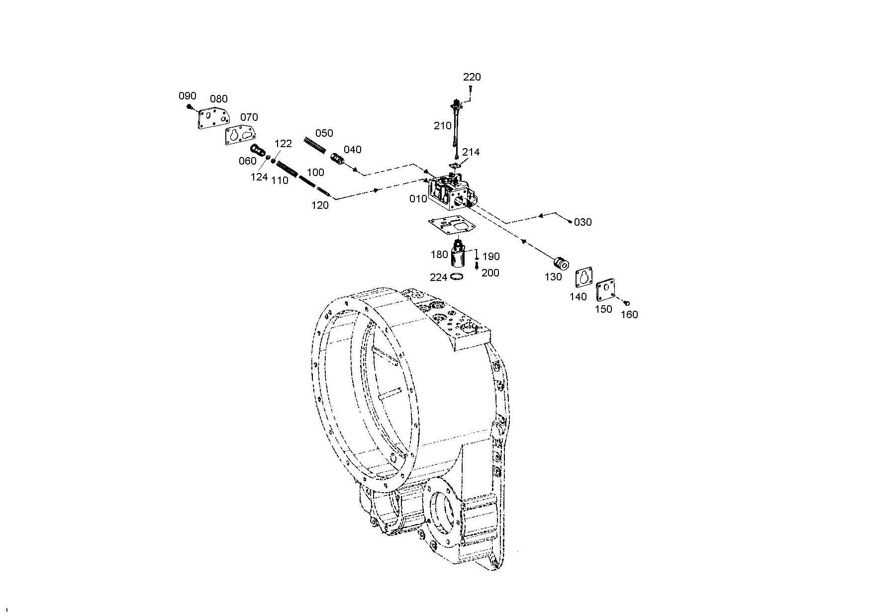 drawing for LIEBHERR GMBH 5006 732 - COMPR.SPRING (figure 1)