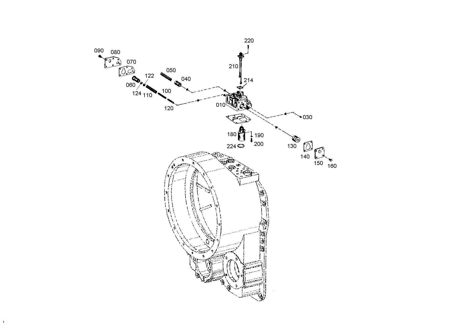 drawing for TEREX EQUIPMENT LIMITED 09397869 - GEAR SHIFT HOUSING (figure 1)