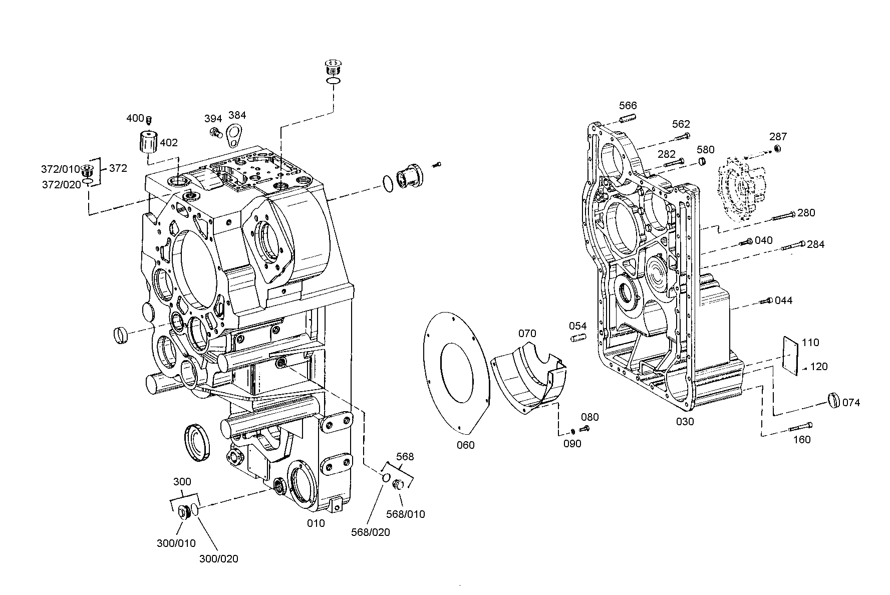 drawing for JOHN DEERE T168718 - COVER SHEET (figure 1)