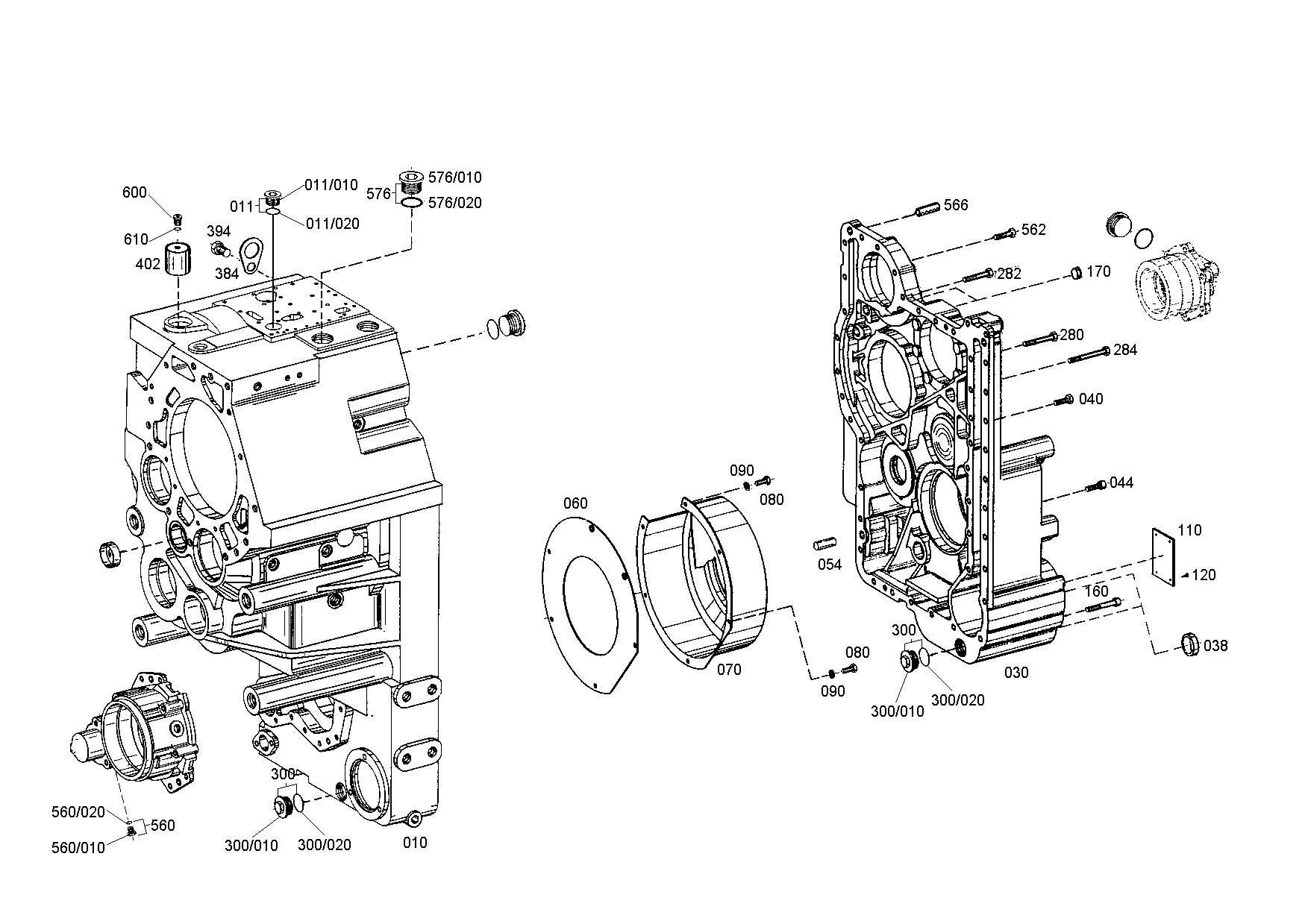 drawing for LIEBHERR GMBH 10028404 - COVER (figure 1)