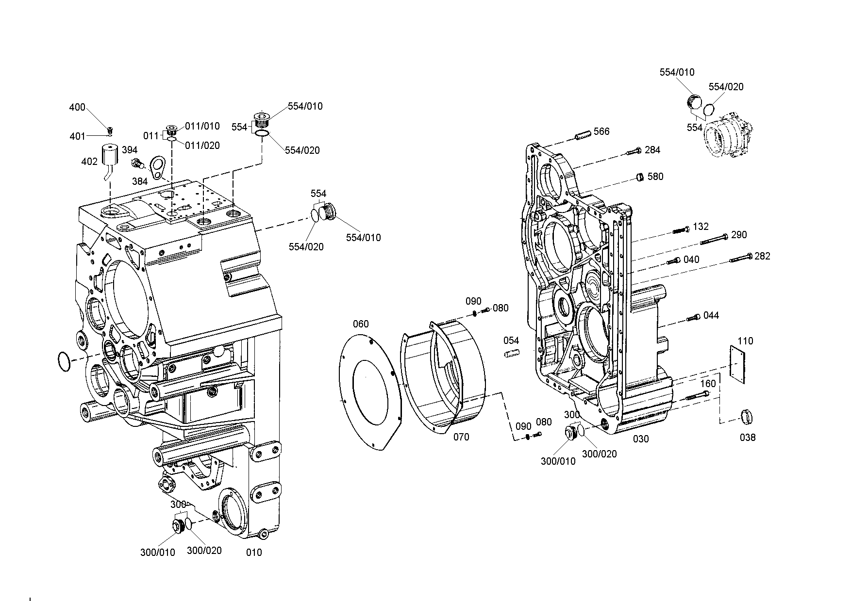 drawing for LIEBHERR GMBH 10028404 - COVER (figure 2)