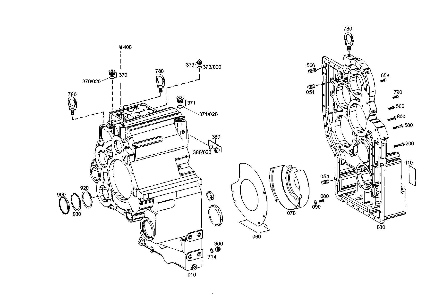 drawing for DOOSAN 143000012 - COVER (figure 2)