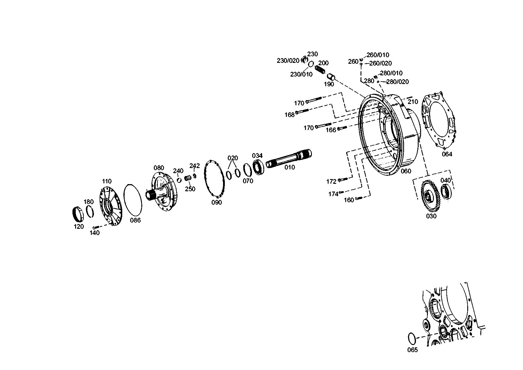 drawing for SCHOPF MASCHINENBAU GMBH 119455 - TAPERED ROLLER BEARING (figure 1)