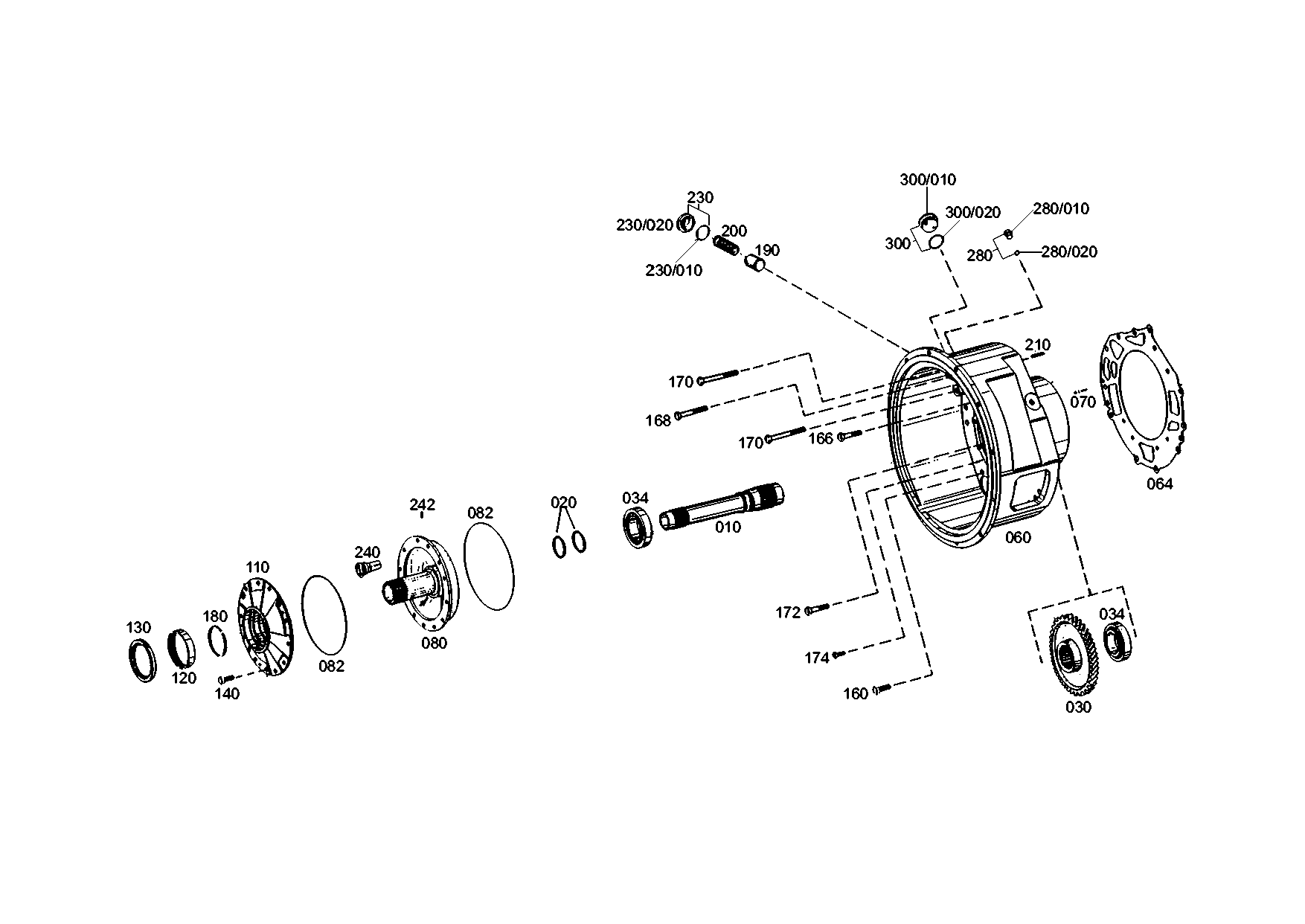 drawing for LIEBHERR GMBH 10028384 - OIL FEED FLANGE (figure 5)