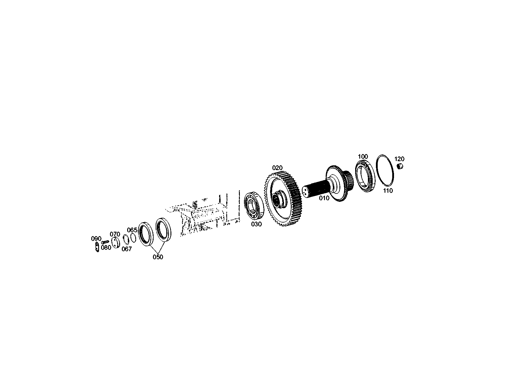 drawing for LIEBHERR GMBH 7012220 - WASHER (figure 1)