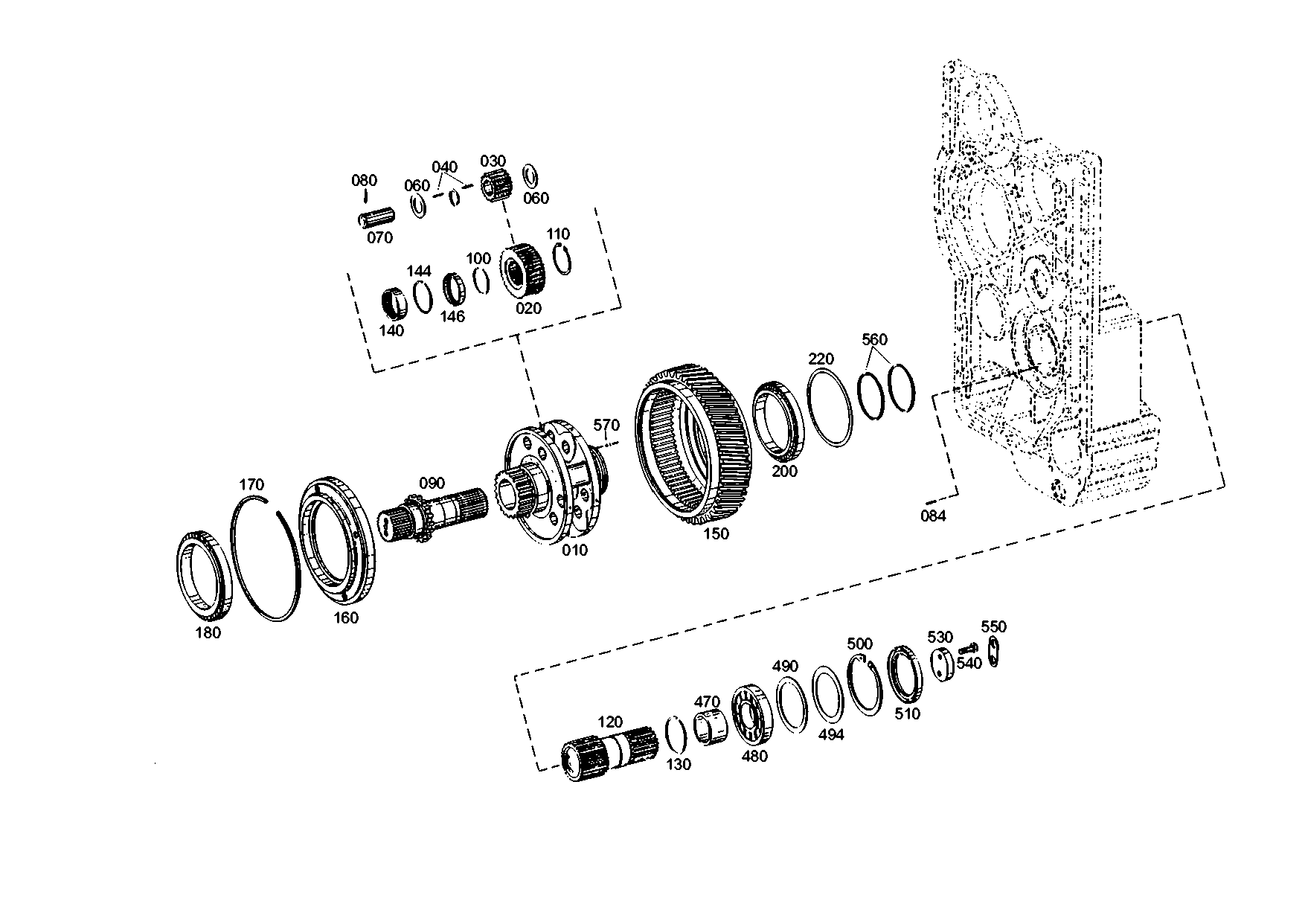 drawing for TEREX EQUIPMENT LIMITED 8481334 - SUN GEAR (figure 1)