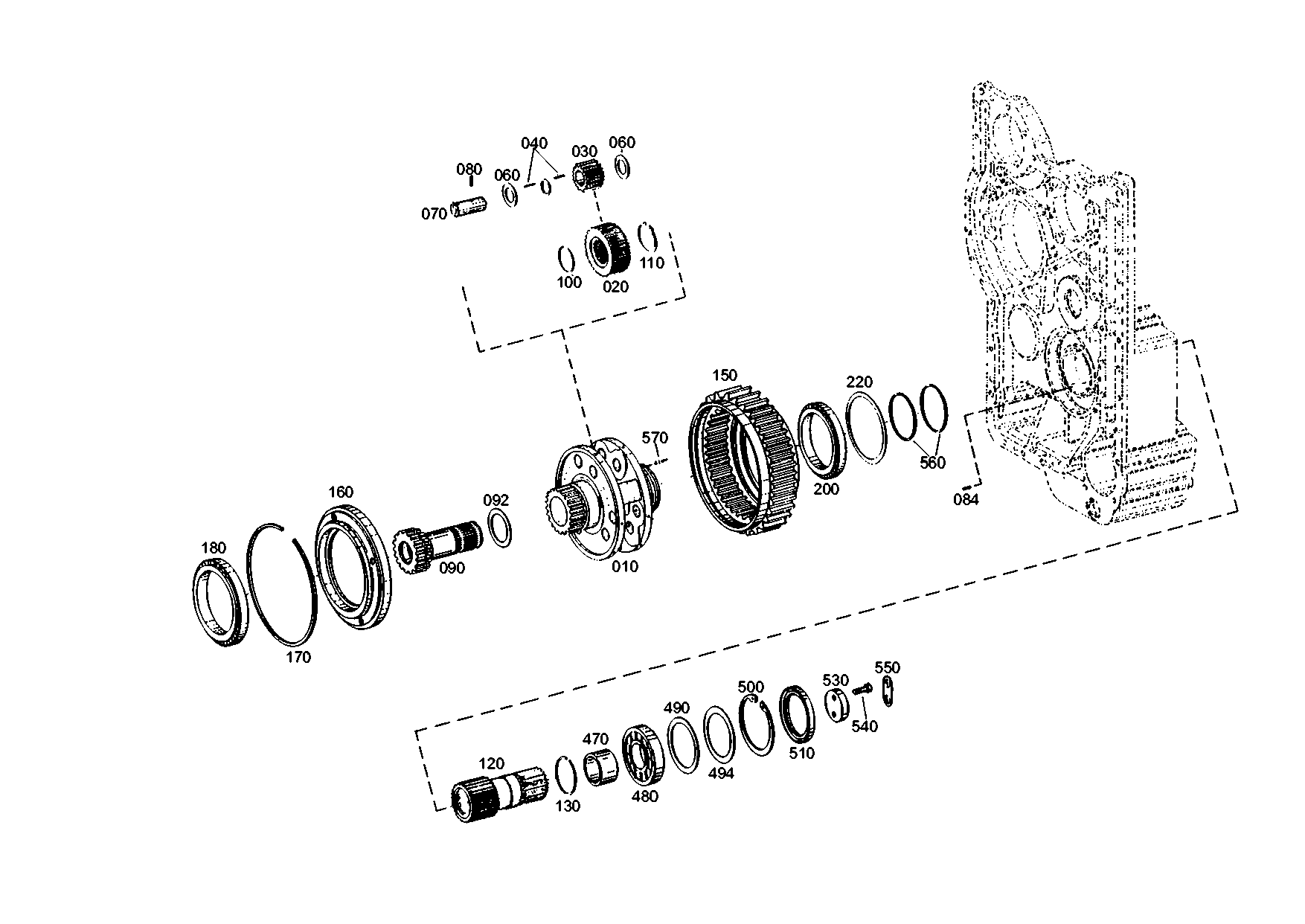 drawing for LIEBHERR GMBH 7012220 - WASHER (figure 2)
