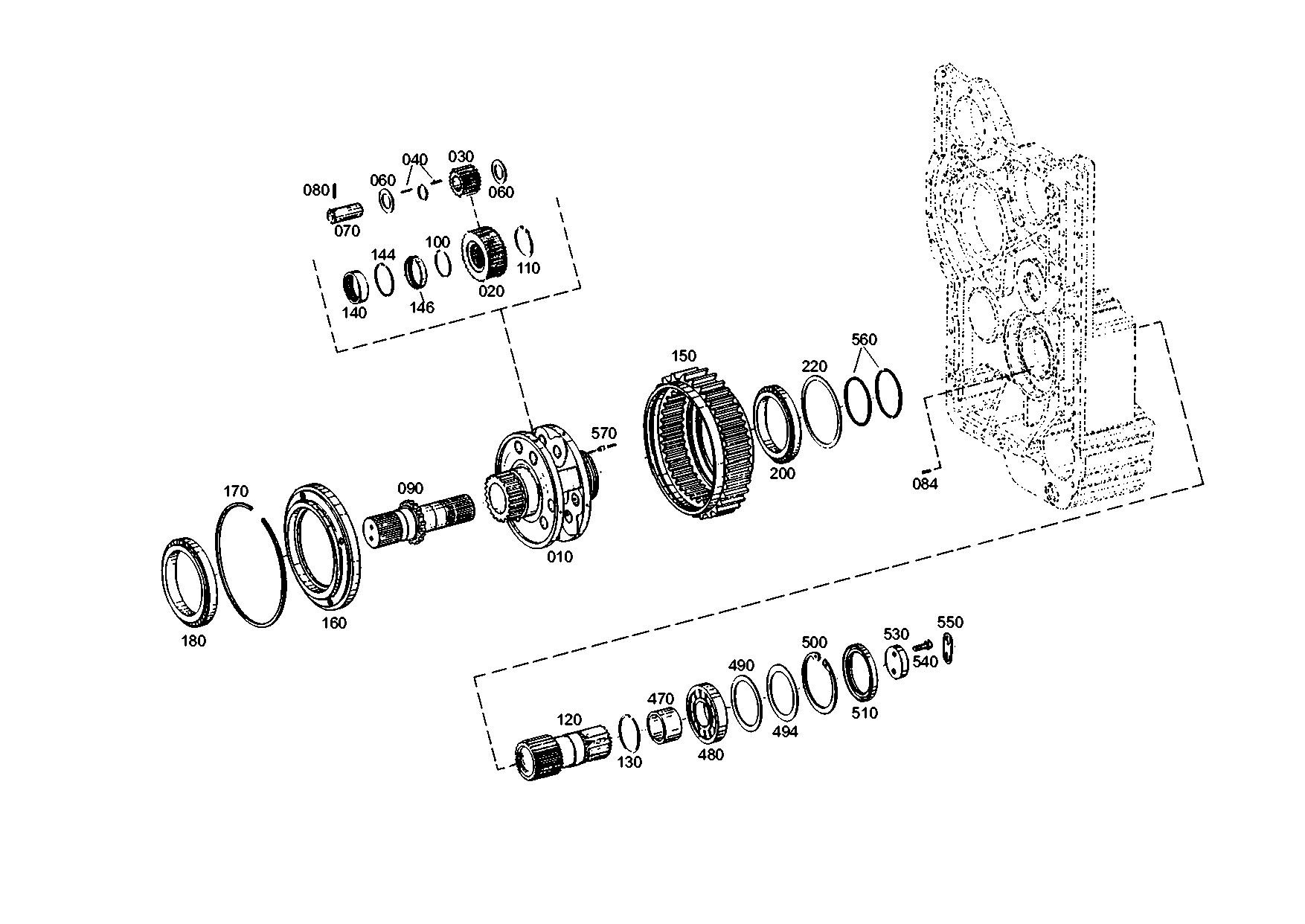 drawing for DOOSAN 252980 - PLANET SHAFT (figure 4)