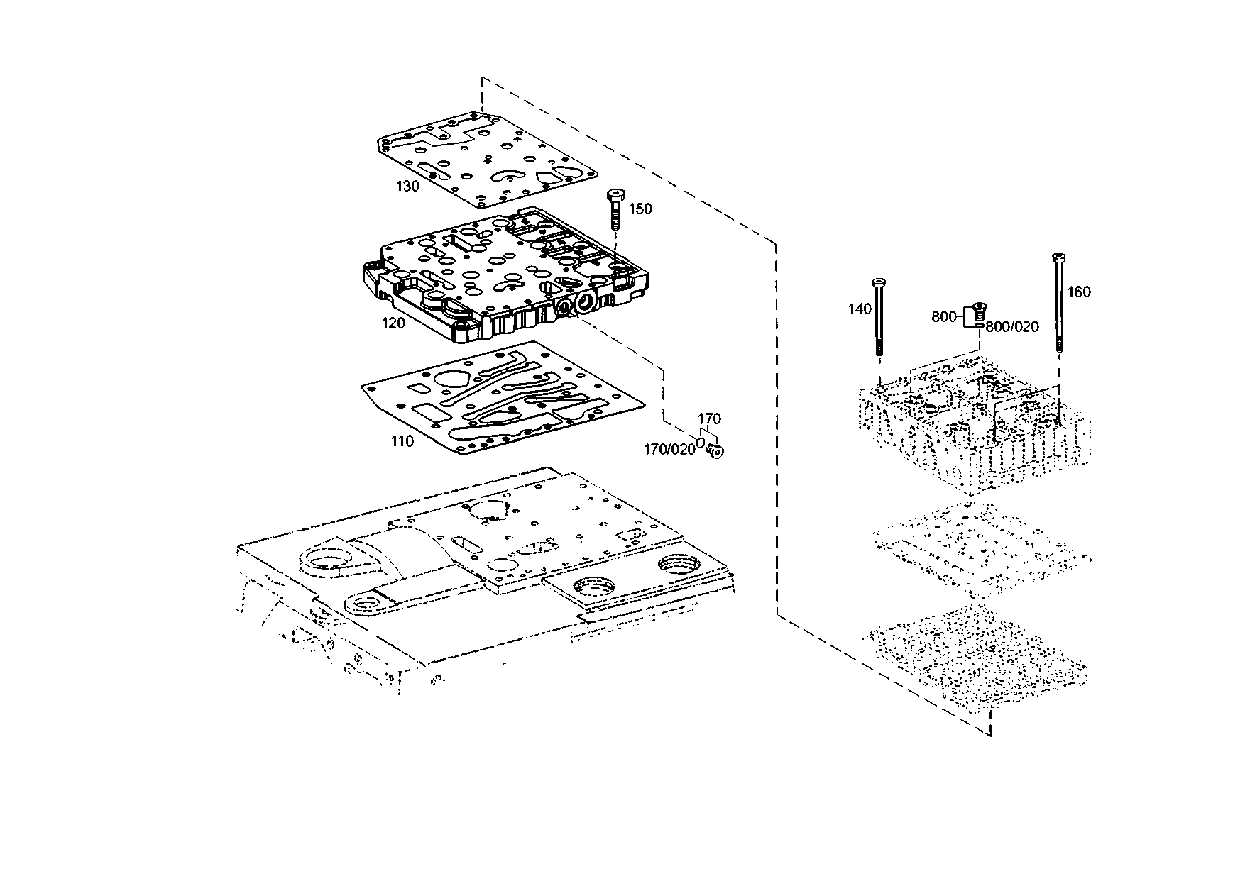 drawing for DOOSAN 504612 - GASKET (figure 4)