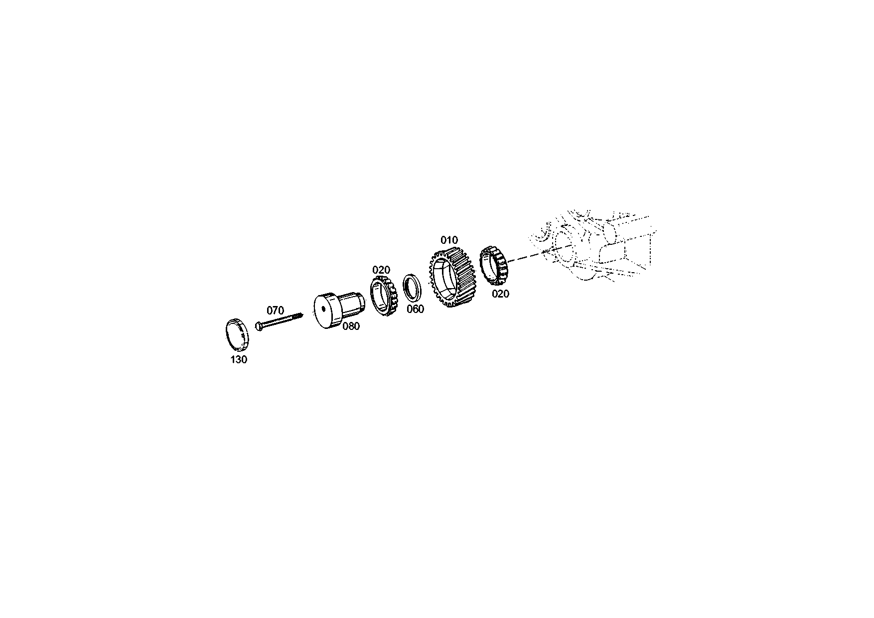 drawing for CASE CORPORATION 387137A1 - RING (figure 1)