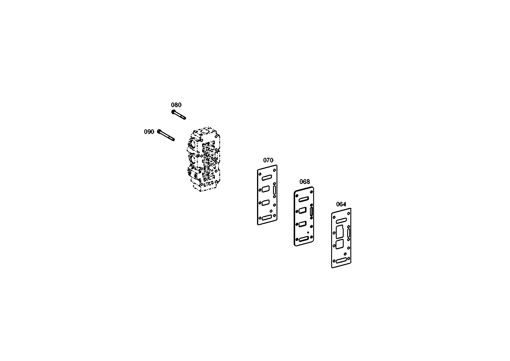 drawing for DOOSAN 508814 - INTERMEDIATE PLATE (figure 2)