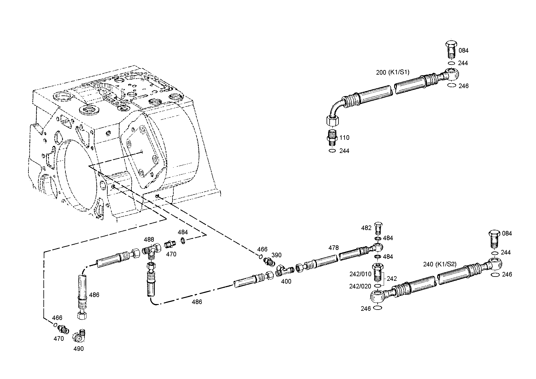 drawing for Hyundai Construction Equipment 0501-210-013 - HOSE PIPE (figure 4)