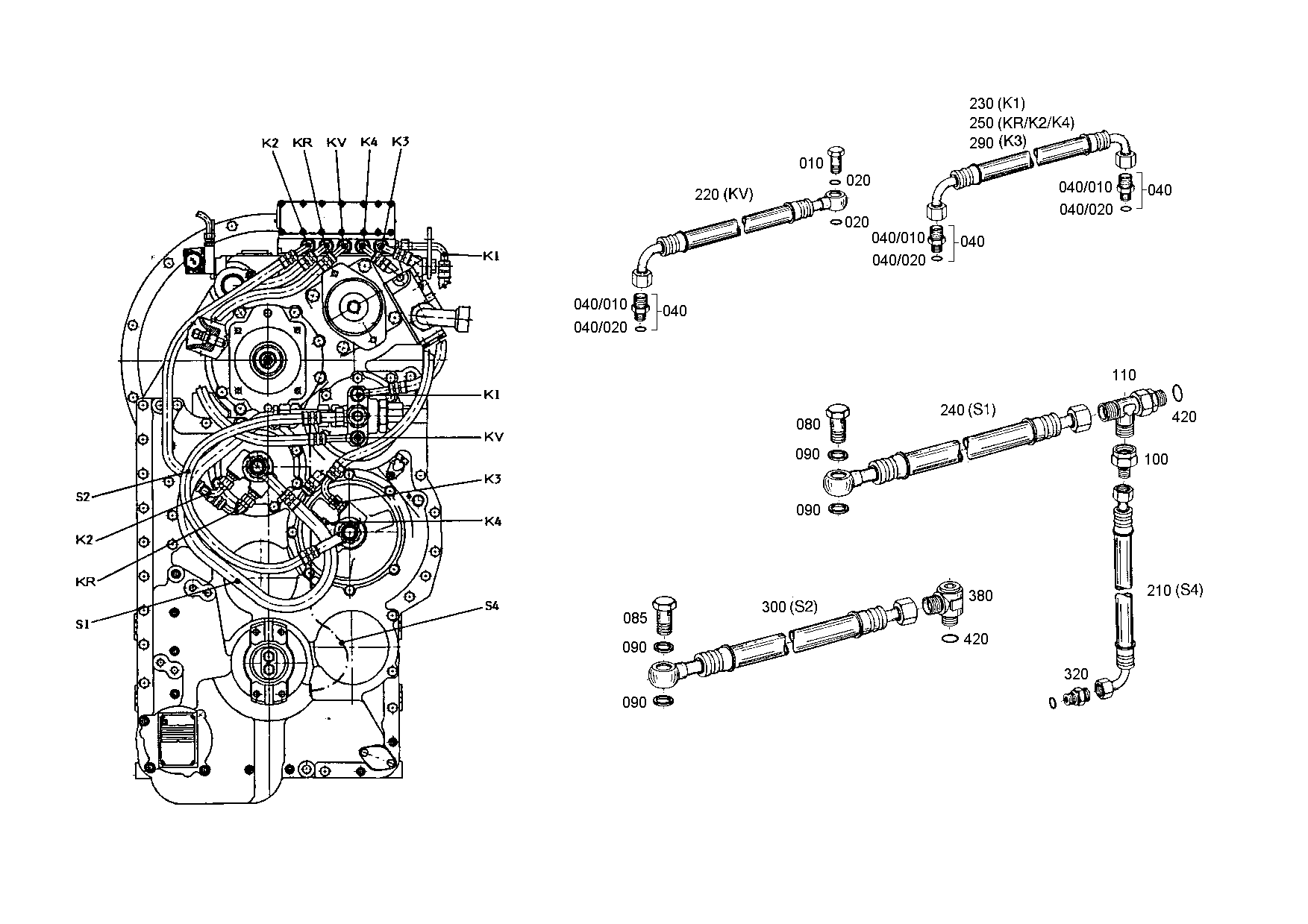 drawing for JOHN DEERE T171897 - HOSE PIPE (figure 4)