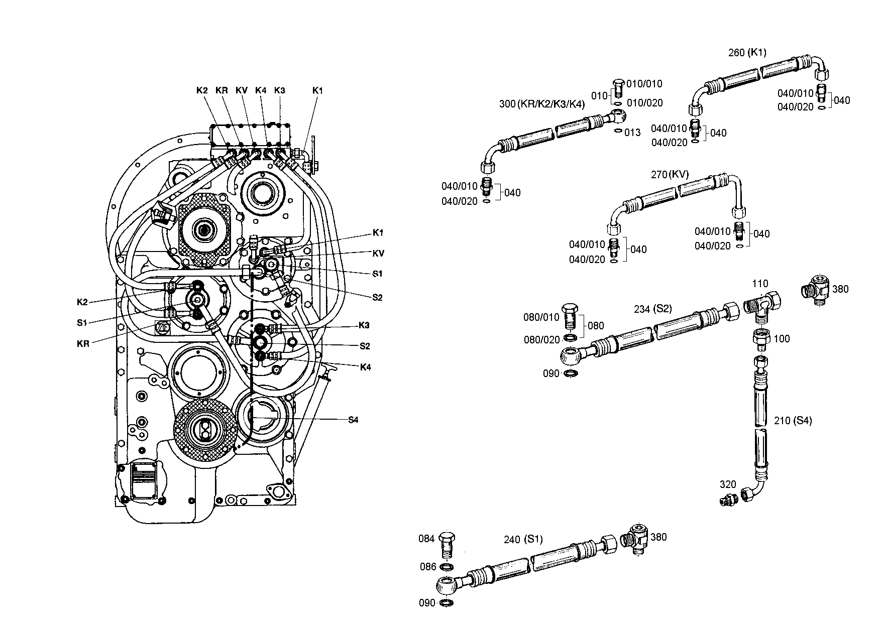 drawing for DOOSAN 504631 - HOSE PIPE (figure 2)