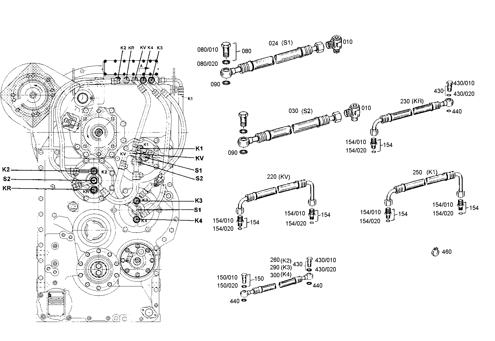 drawing for DOOSAN 504631 - HOSE PIPE (figure 3)