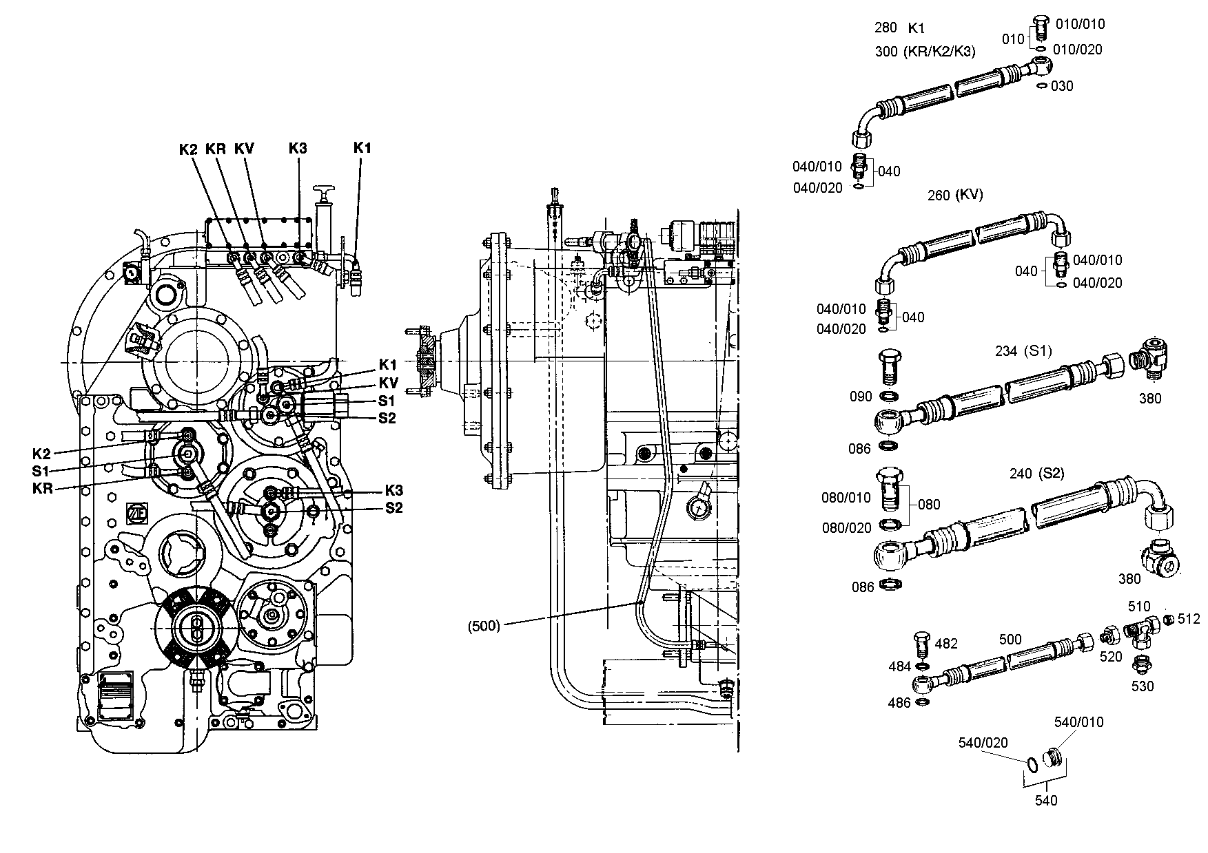 drawing for DOOSAN 504630 - HOSE PIPE (figure 3)