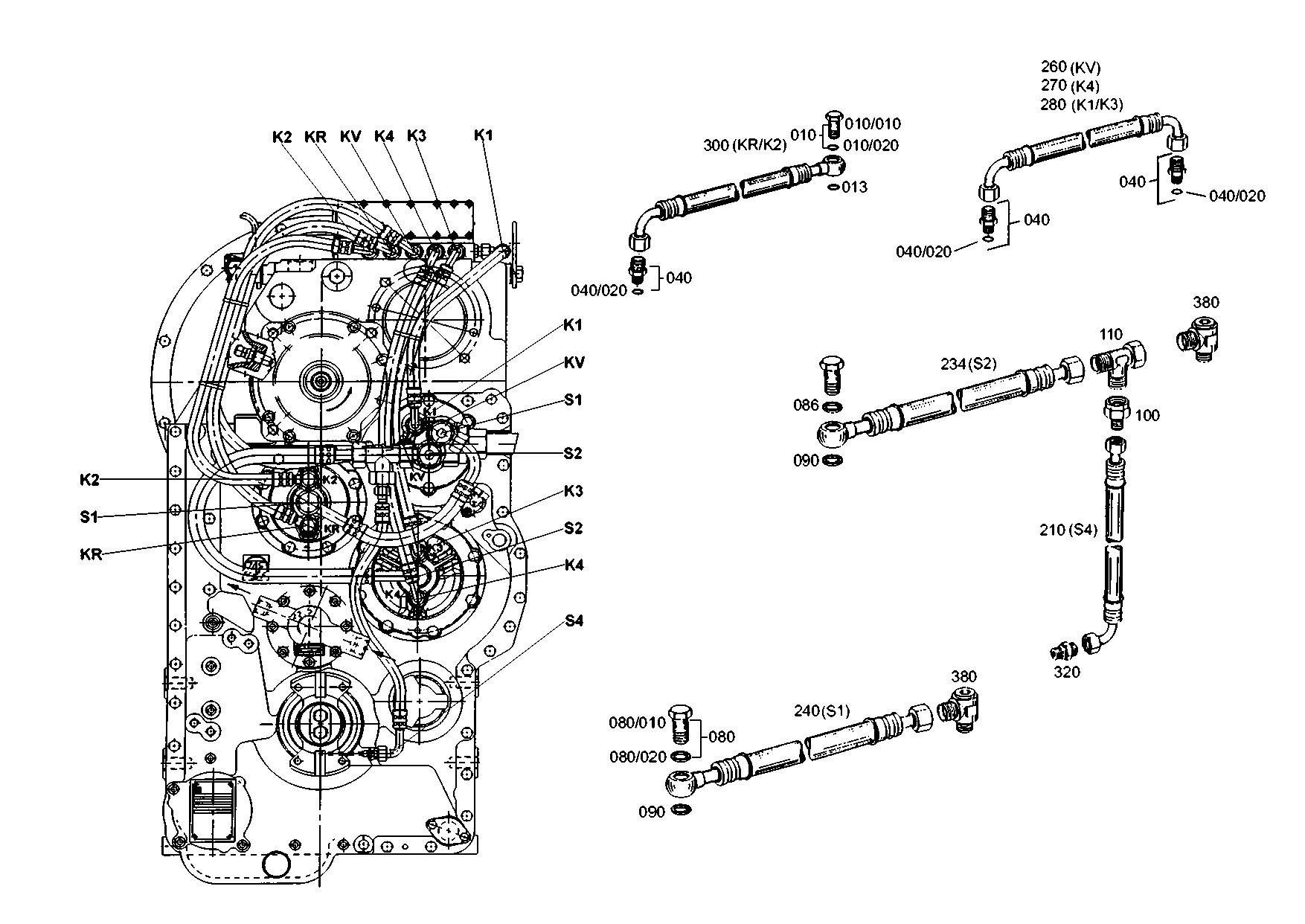 drawing for JOHN DEERE T170250 - REDUCER (figure 4)