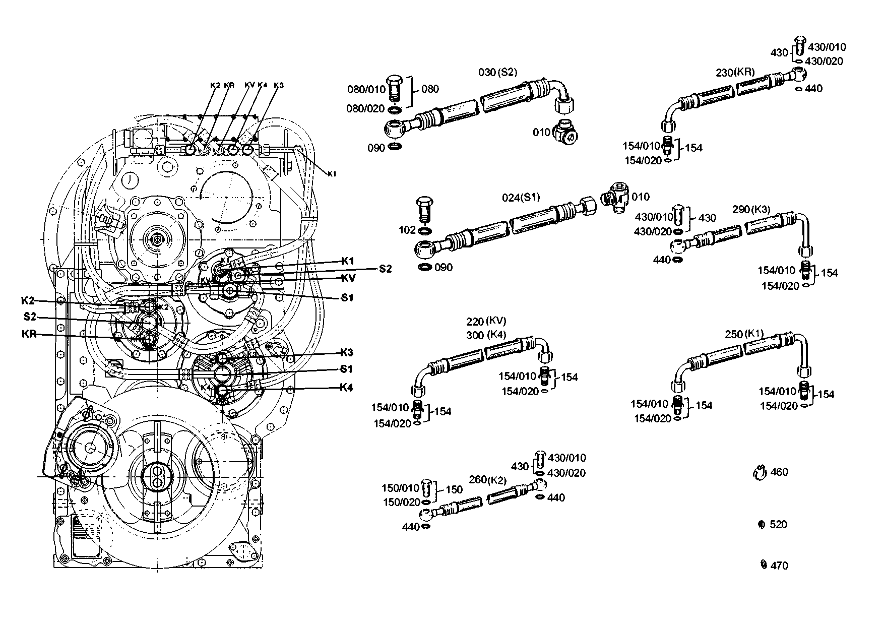 drawing for Hyundai Construction Equipment ZGAQ-00688 - PIPE-HOSE (figure 1)