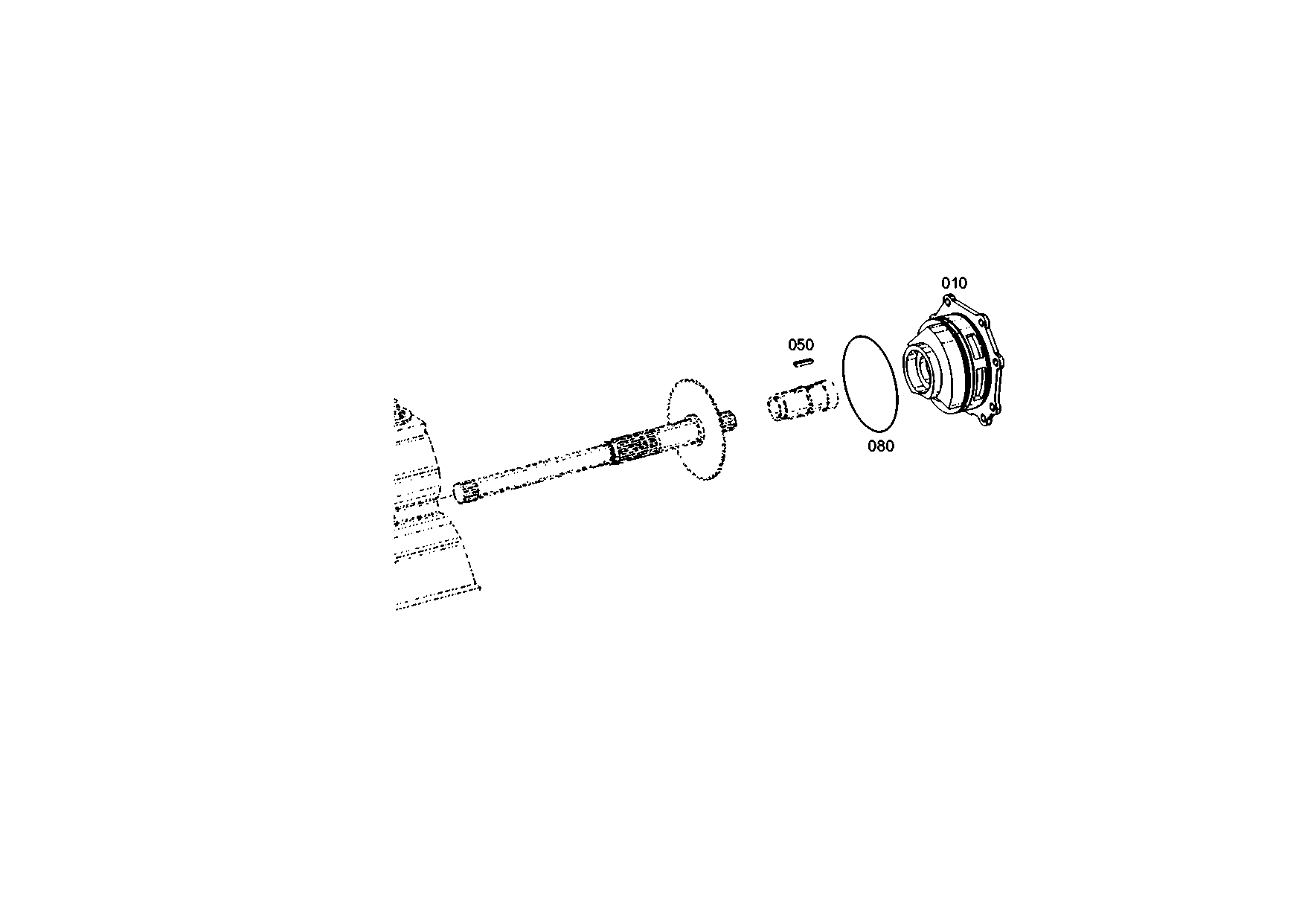 drawing for JOHN DEERE T195061 - GEAR PUMP (figure 2)