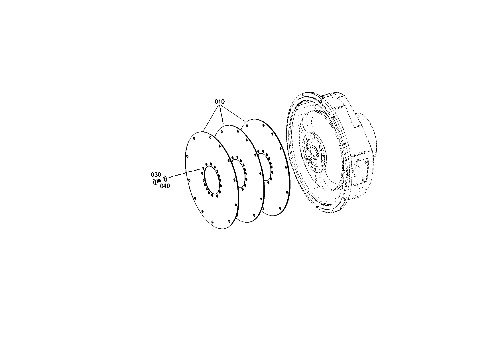 drawing for JOHN DEERE T168736 - DIAPHRAGM (figure 1)