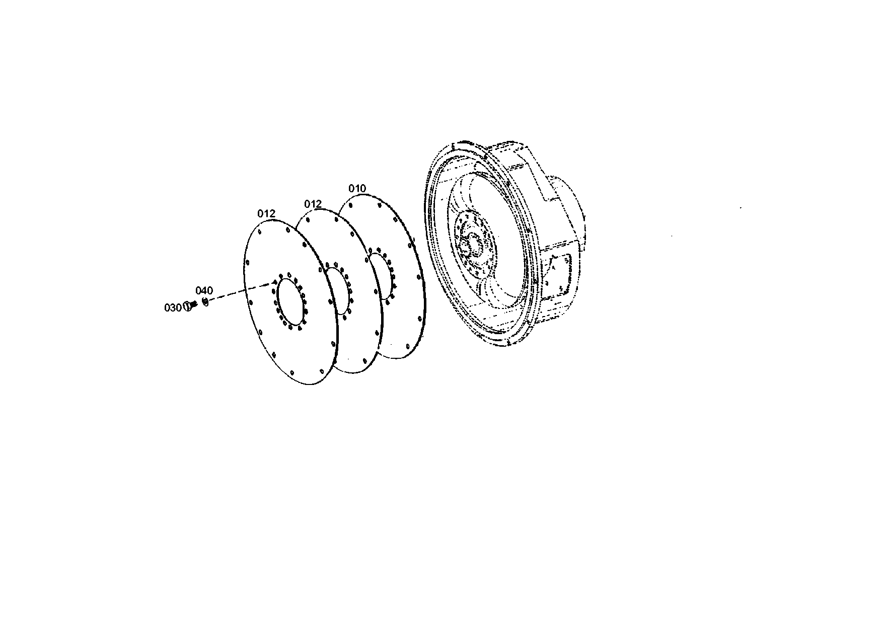 drawing for JOHN DEERE T168736 - DIAPHRAGM (figure 2)