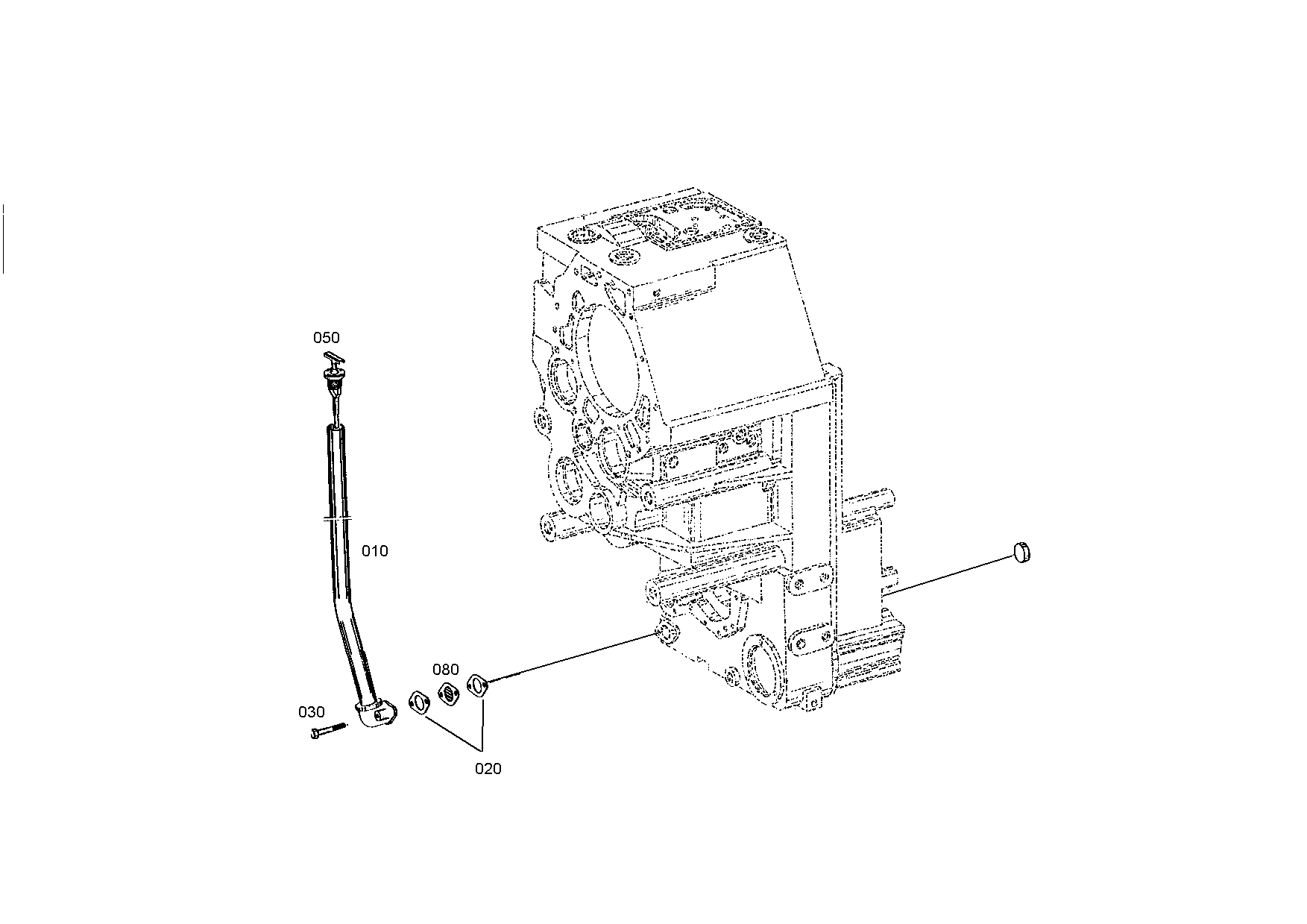drawing for SCHOPF MASCHINENBAU GMBH 89160 - OIL DIPSTICK (figure 1)