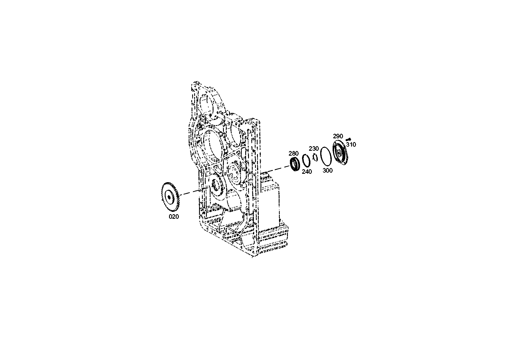 drawing for DOOSAN 352111 - GEAR (figure 2)