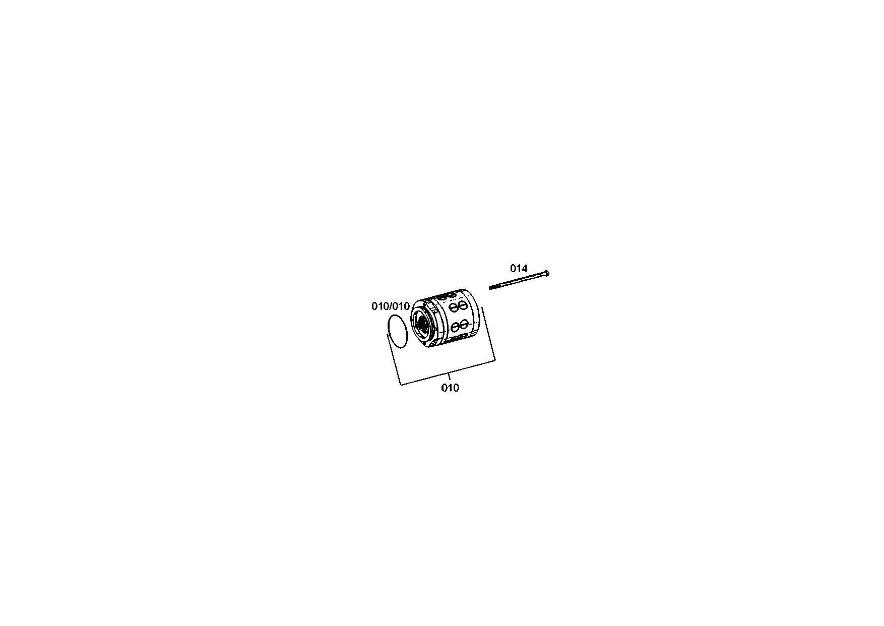 drawing for CNH NEW HOLLAND 79112557 - PISTON PUMP (figure 1)